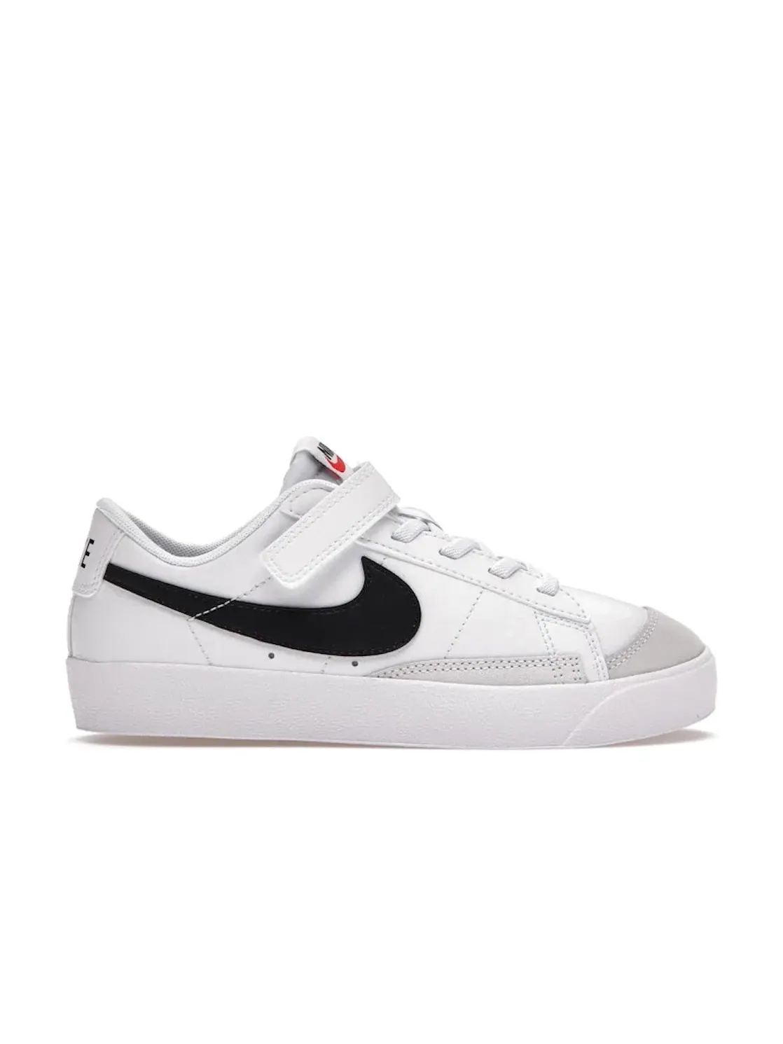 Детские кроссовки с кожаным верхом Nike Blazer Low 77 Vintage Nike — изображение 1 из 4, белый/-черный