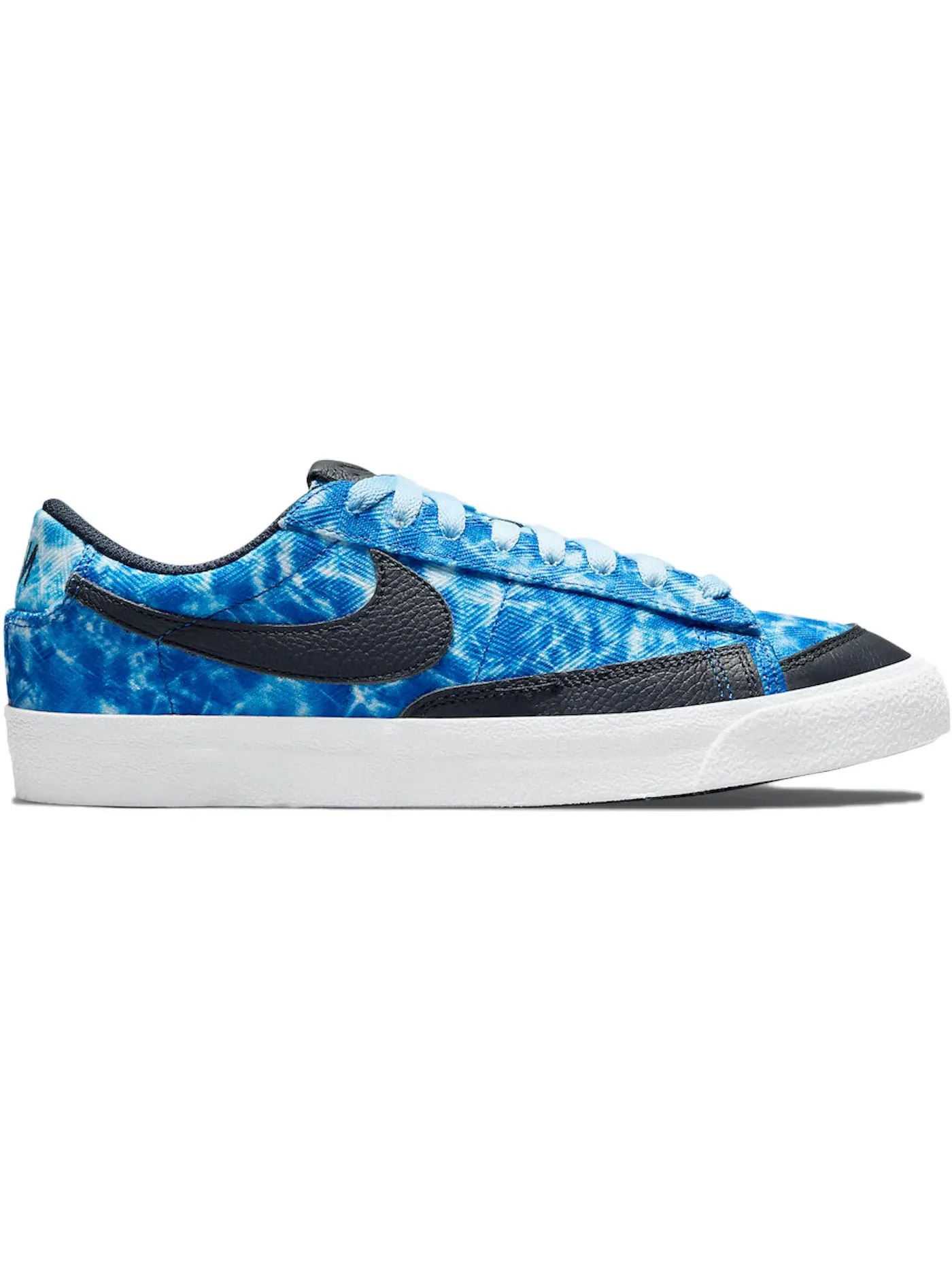 Женские кроссовки с кислотной стиркой Nike Blazer Low — изображение 1 из 1, черный-белый