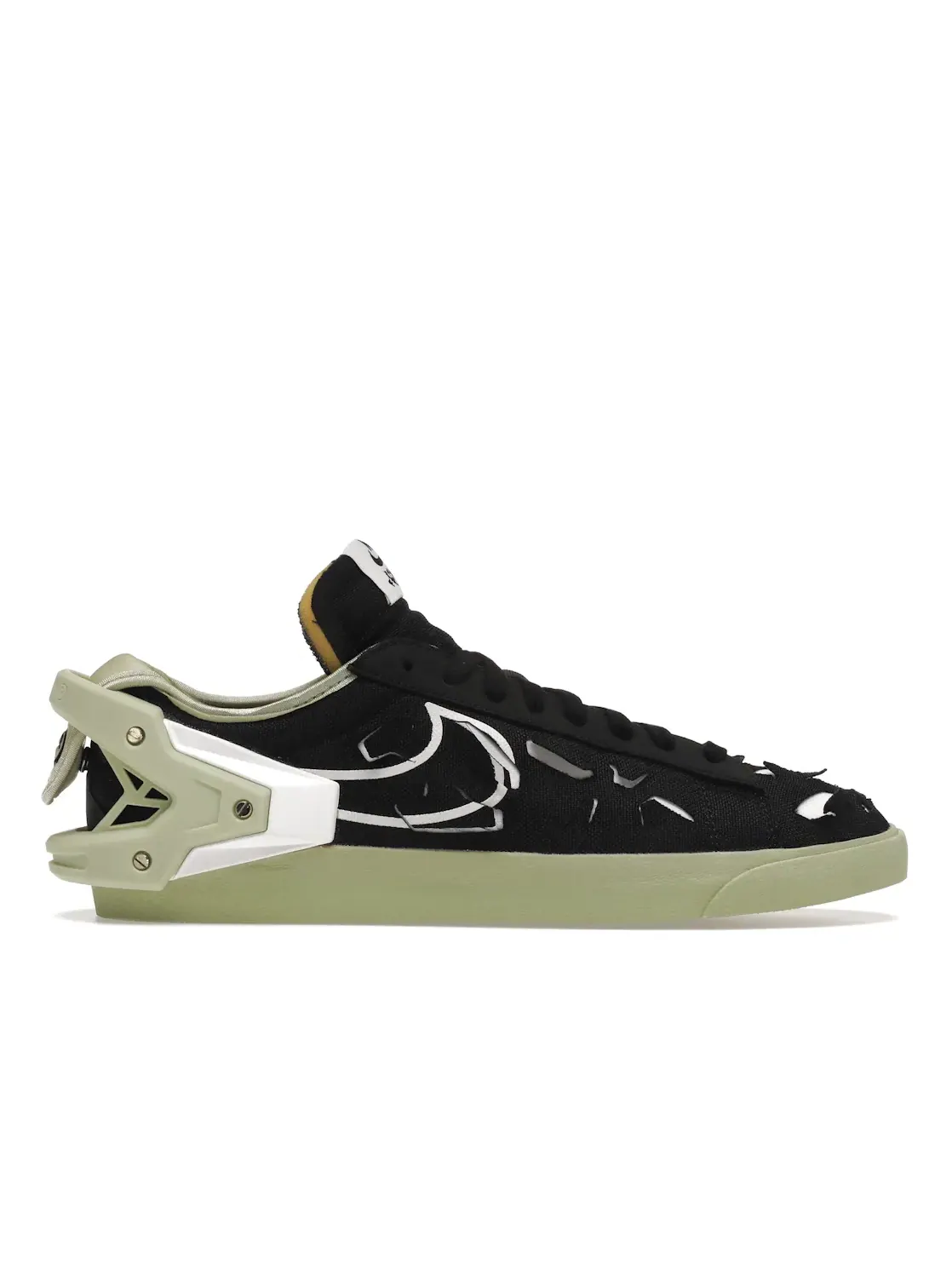 Мужские кроссовки Lifestyle Nike Blazer Low — изображение 1 из 4, черный/белый/оливковый