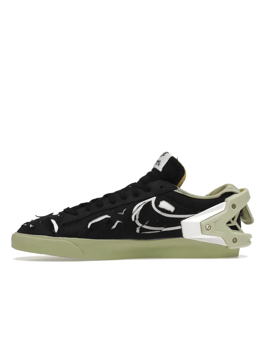 Мужские кроссовки Lifestyle Nike Blazer Low — изображение 3 из 4, черный/белый/оливковый