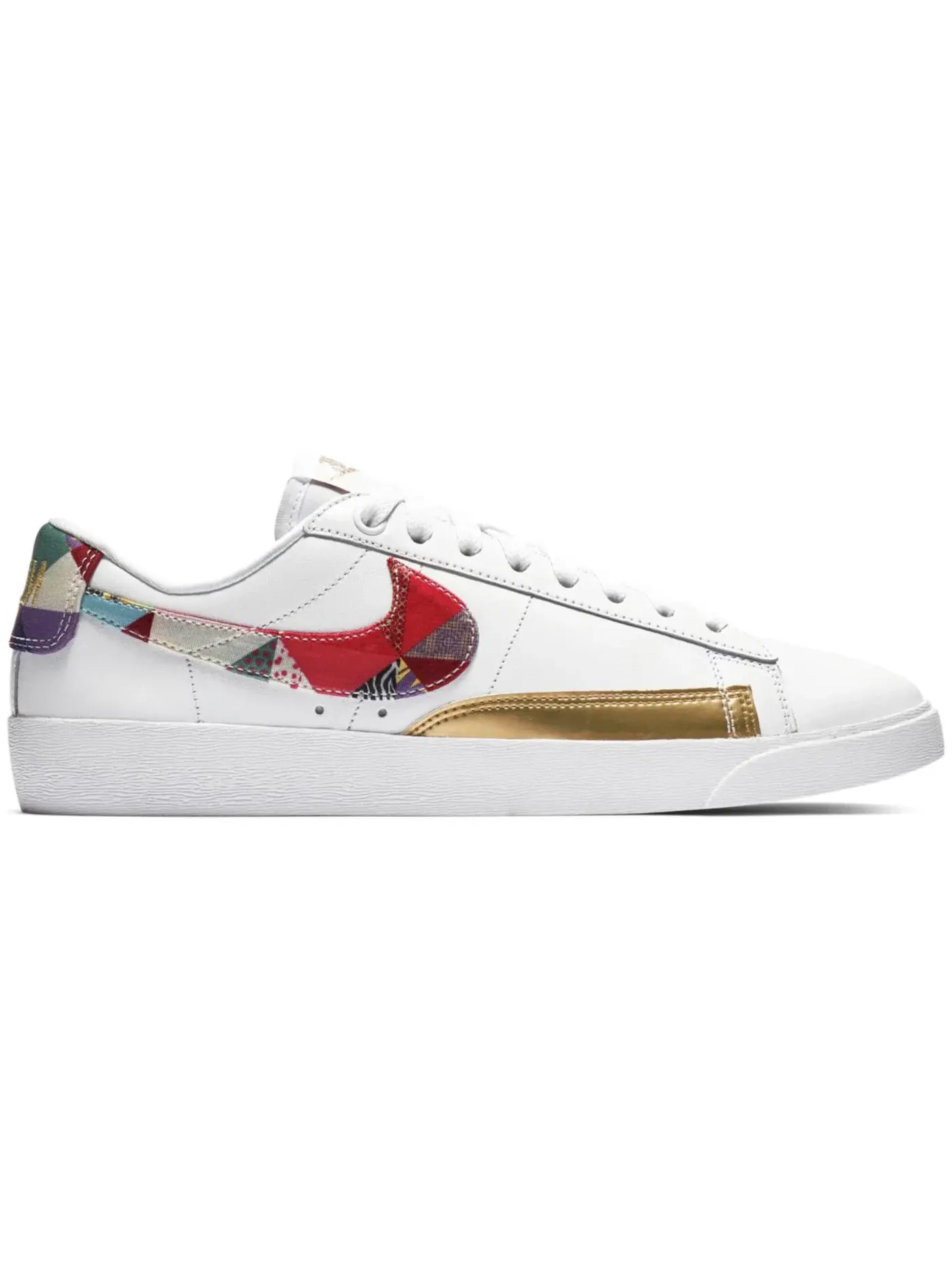Женские кроссовки Lifestyle с принтом Nike Blazer Low Nike — изображение 1 из 1, белый мульти