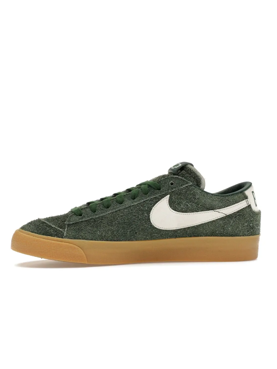 Мужские кроссовки замшевые Devin Booker Chevrolet Team Dark Green Nike — изображение 3 из 4, темный зеленый/-желтый