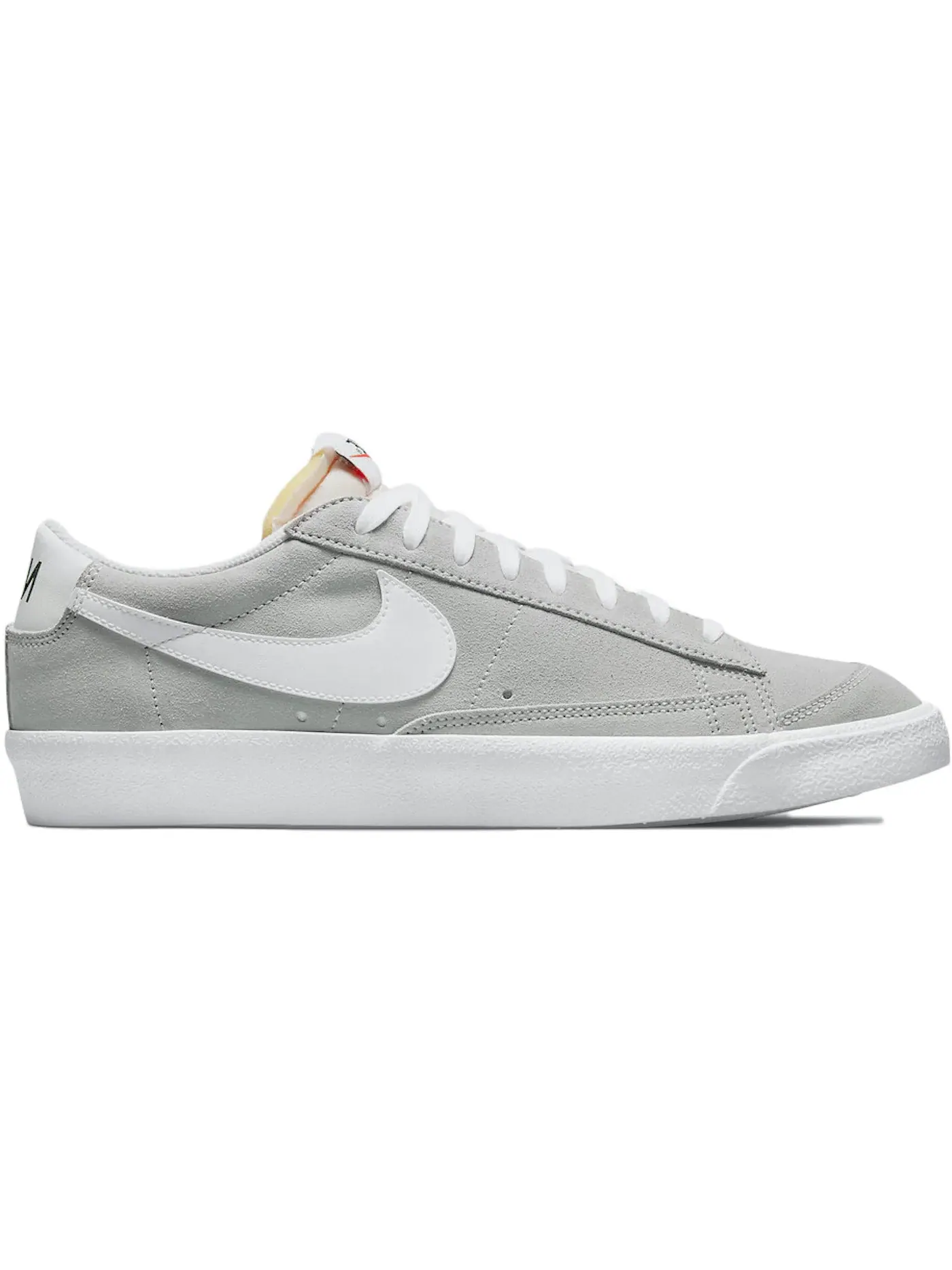 Мужские кроссовки из замши Nike Blazer Low — изображение 1 из 1, серый/серый-белый