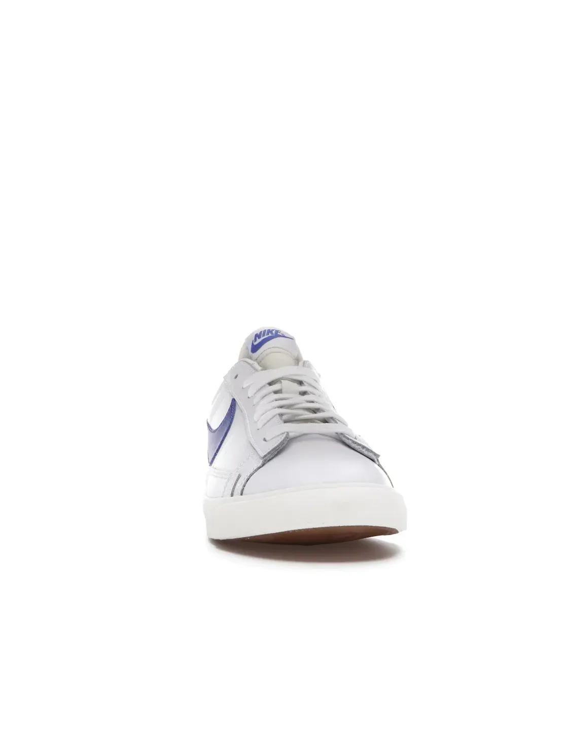 Мужские кроссовки кожаные Nike Blazer Low Leather — изображение 2 из 4, белый//синий