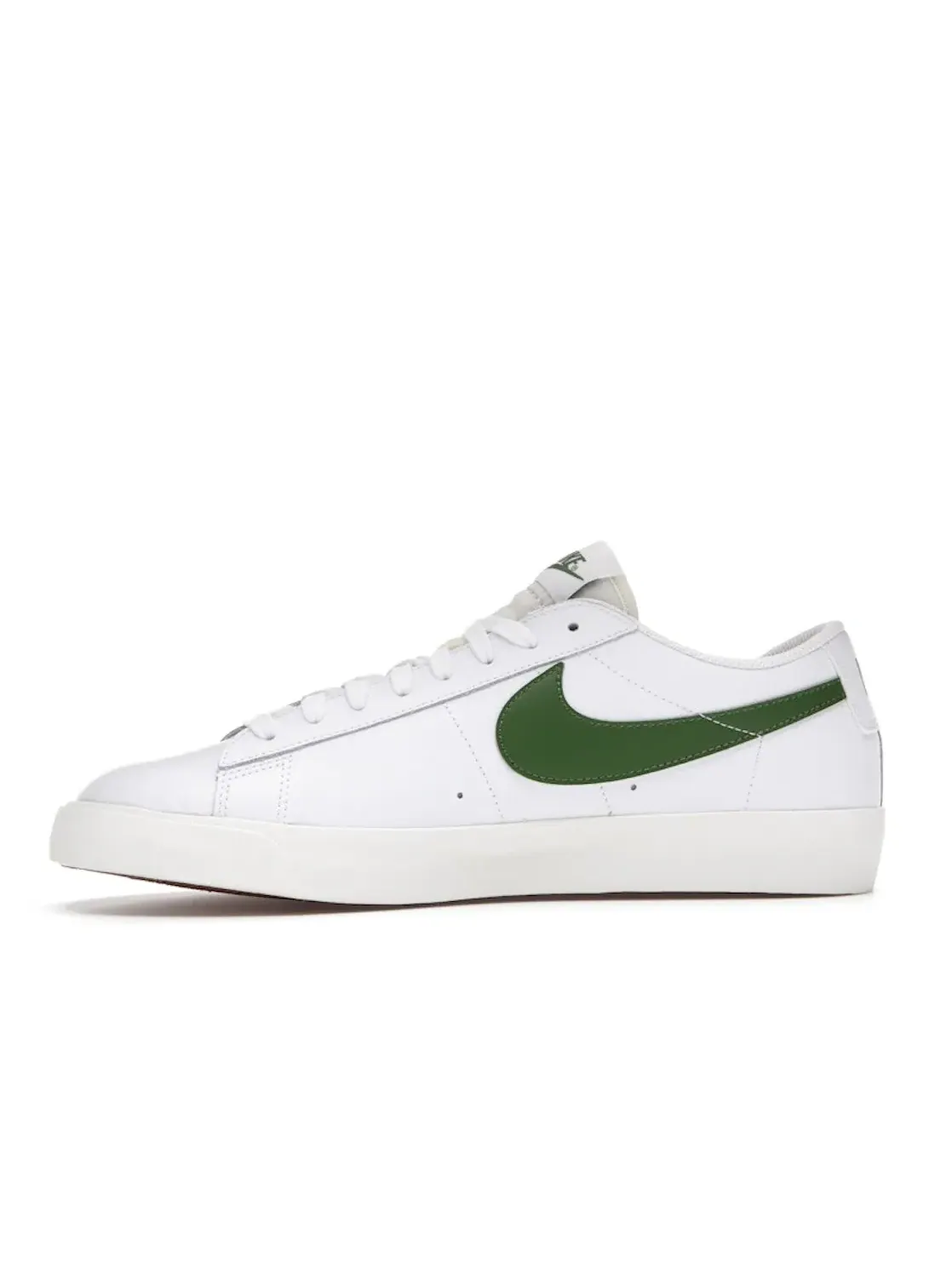 Мужские кроссовки кожаные Nike Blazer Low — изображение 3 из 4, белый/-зеленый