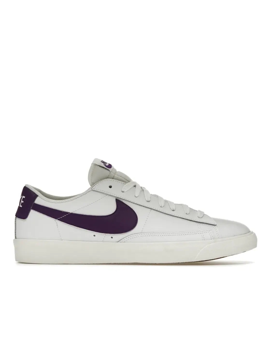 Мужские кроссовки с низким верхом Nike Blazer Low — изображение 1 из 4, белый/фиолетовый