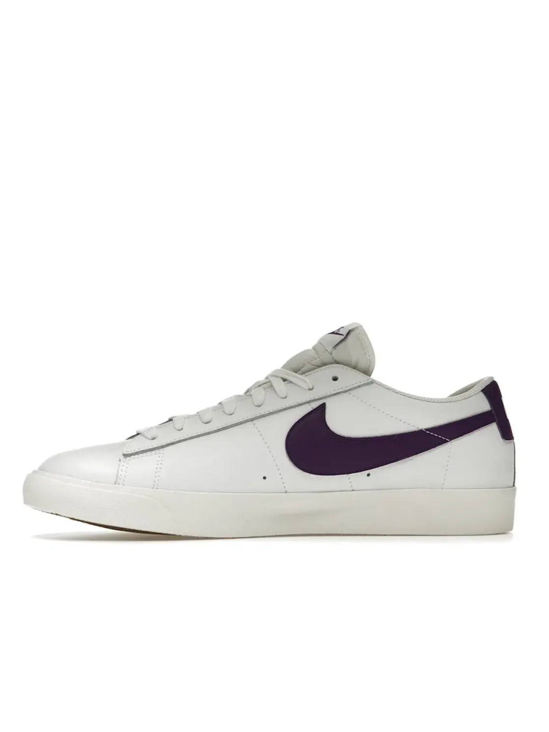 Мужские кроссовки с низким верхом Nike Blazer Low — изображение 3 из 4, белый/фиолетовый
