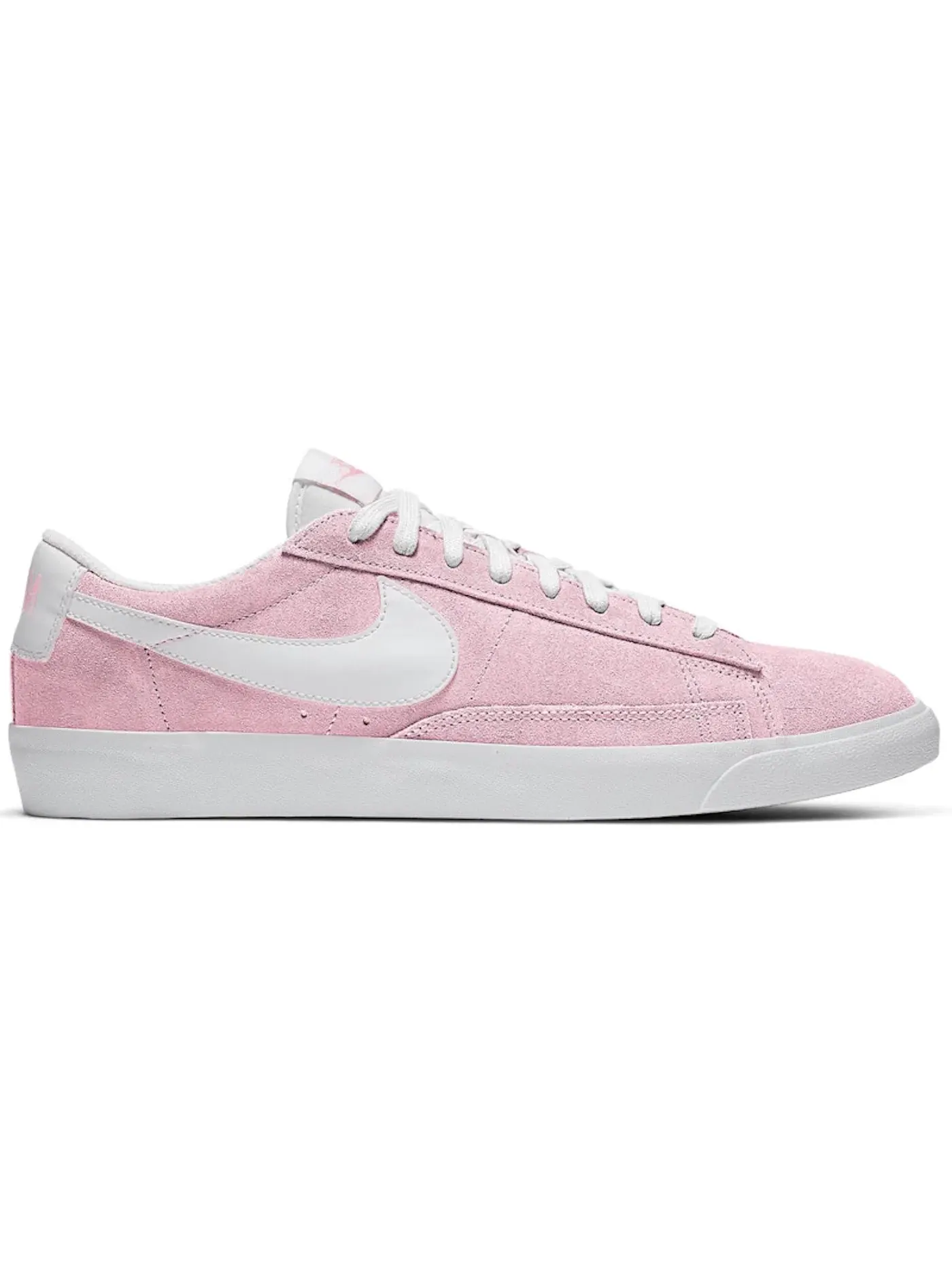 Мужские кроссовки для повседневной носки Nike Blazer Low Nike — изображение 1 из 1, розовый/белый-белый