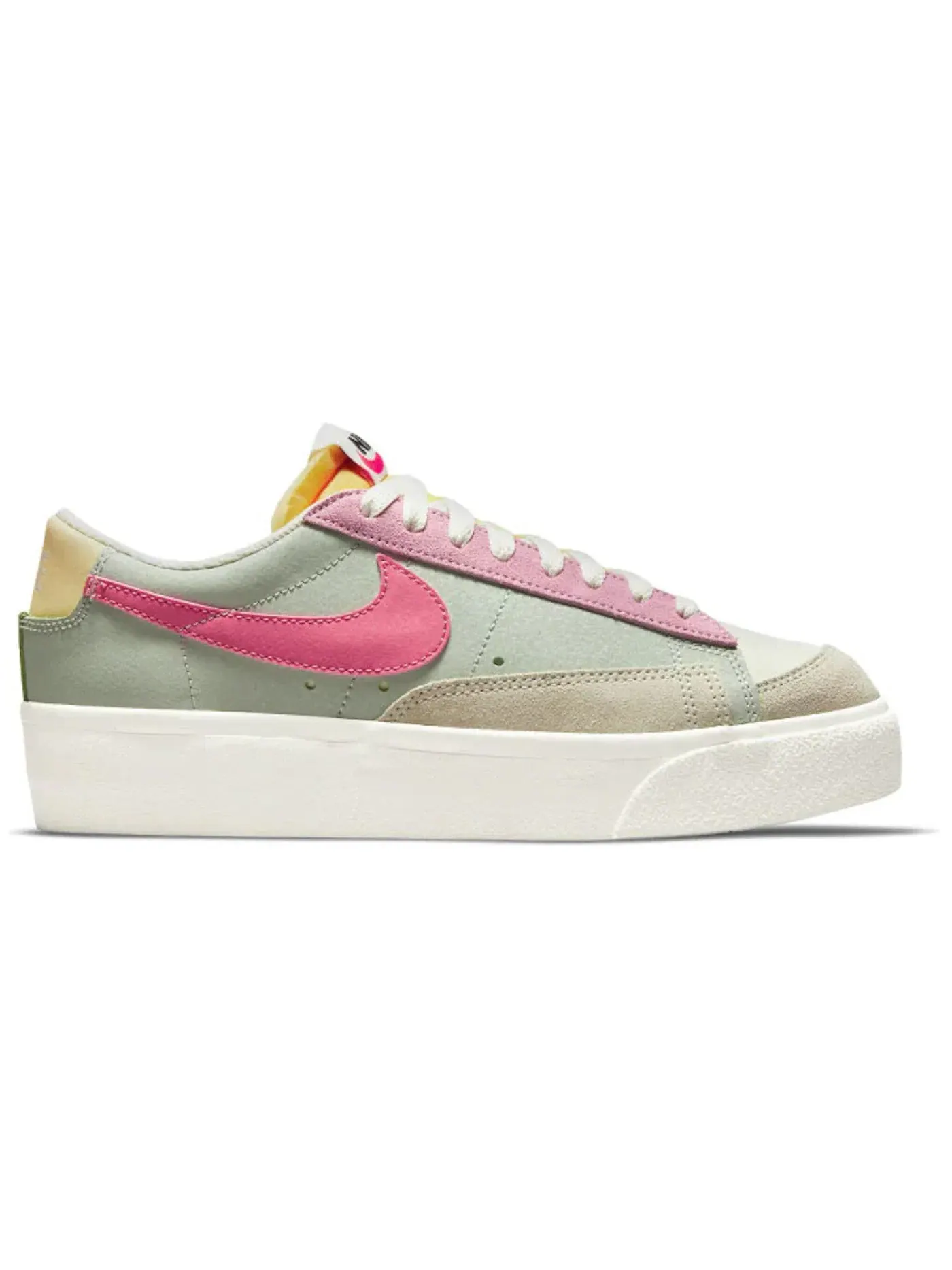 Женские кроссовки Nike Blazer Low Platform — изображение 1 из 1, золотистый/розовый