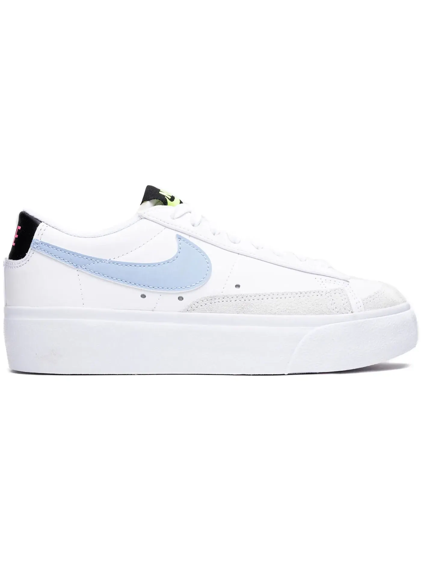 Женские кроссовки низкие Nike Blazer Low Platform — изображение 1 из 1, белый//черный