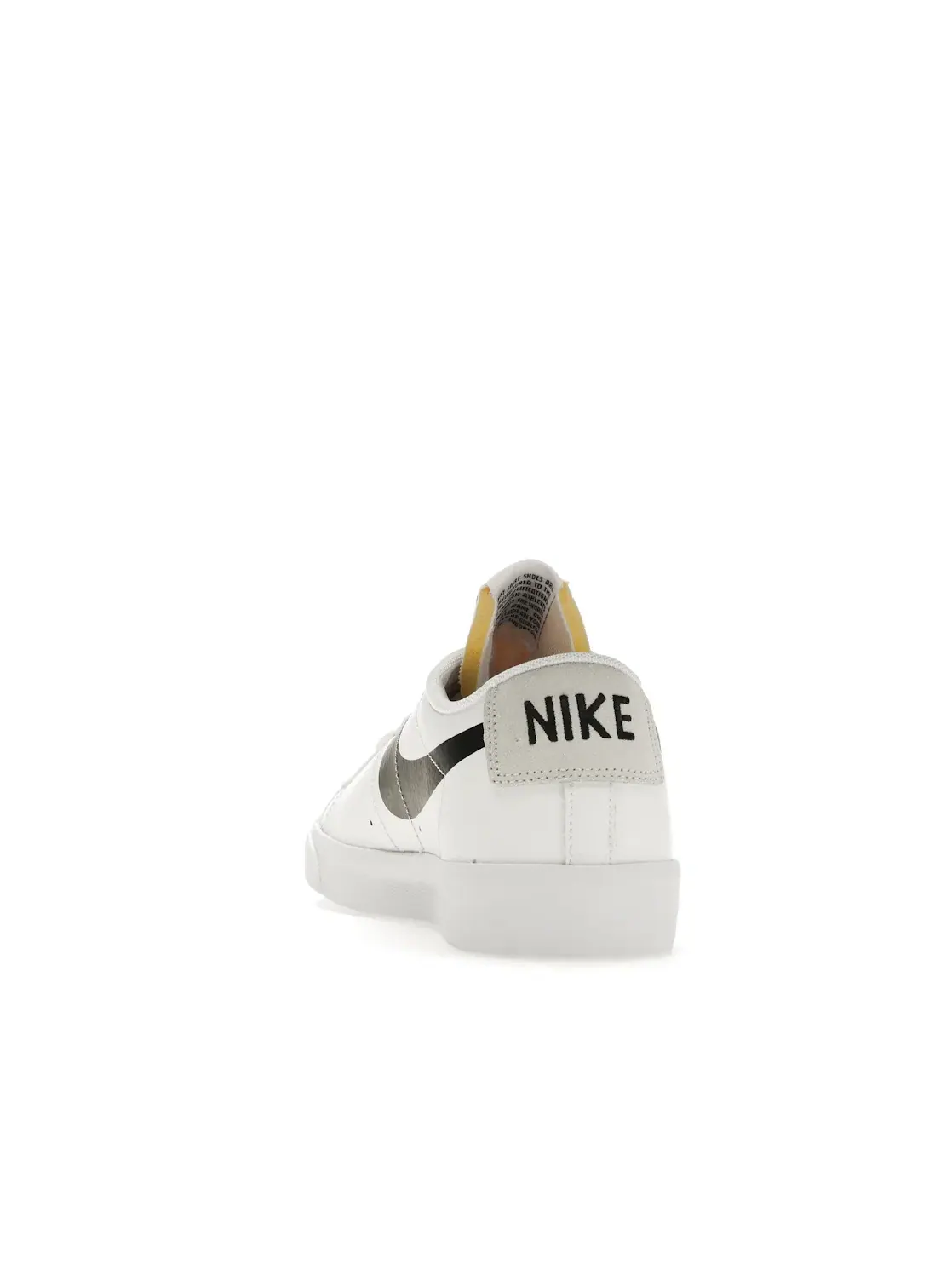 Мужские кроссовки Lifestyle с принтом Nike Blazer Low Nike — изображение 4 из 4, белый/черный