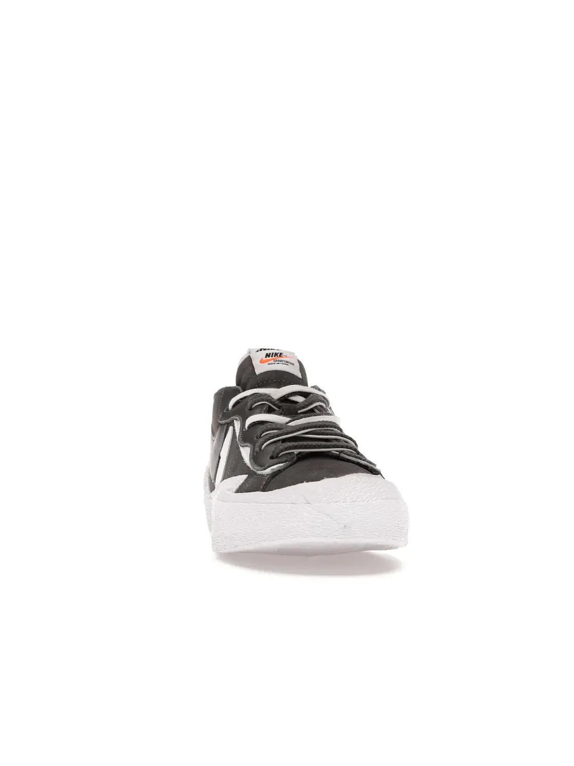 Мужские кроссовки Lifestyle с двойными элементами Nike Blazer Low Nike — изображение 2 из 4, серый/белый-белый
