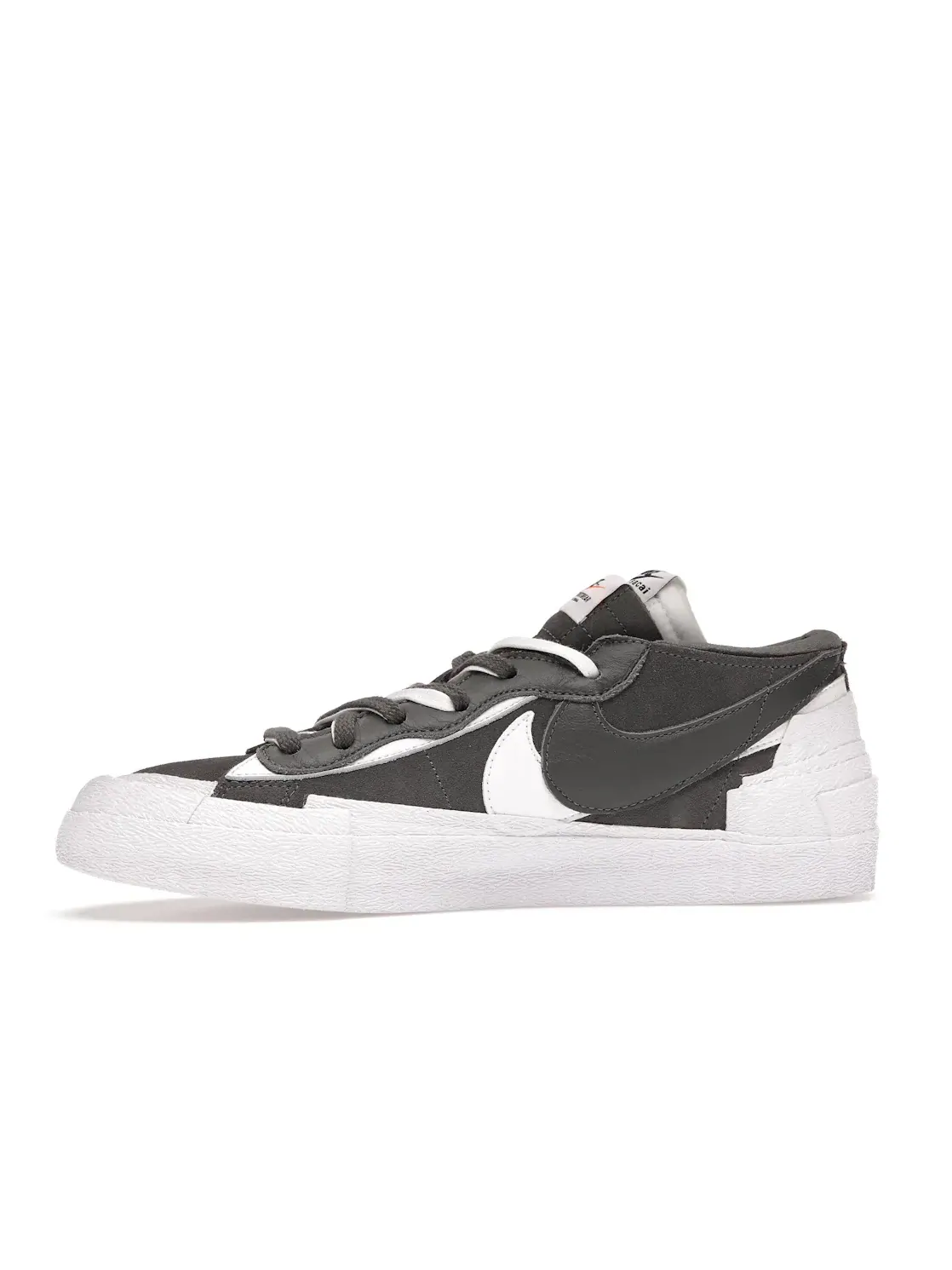 Мужские кроссовки Lifestyle с двойными элементами Nike Blazer Low Nike — изображение 3 из 4, серый/белый-белый