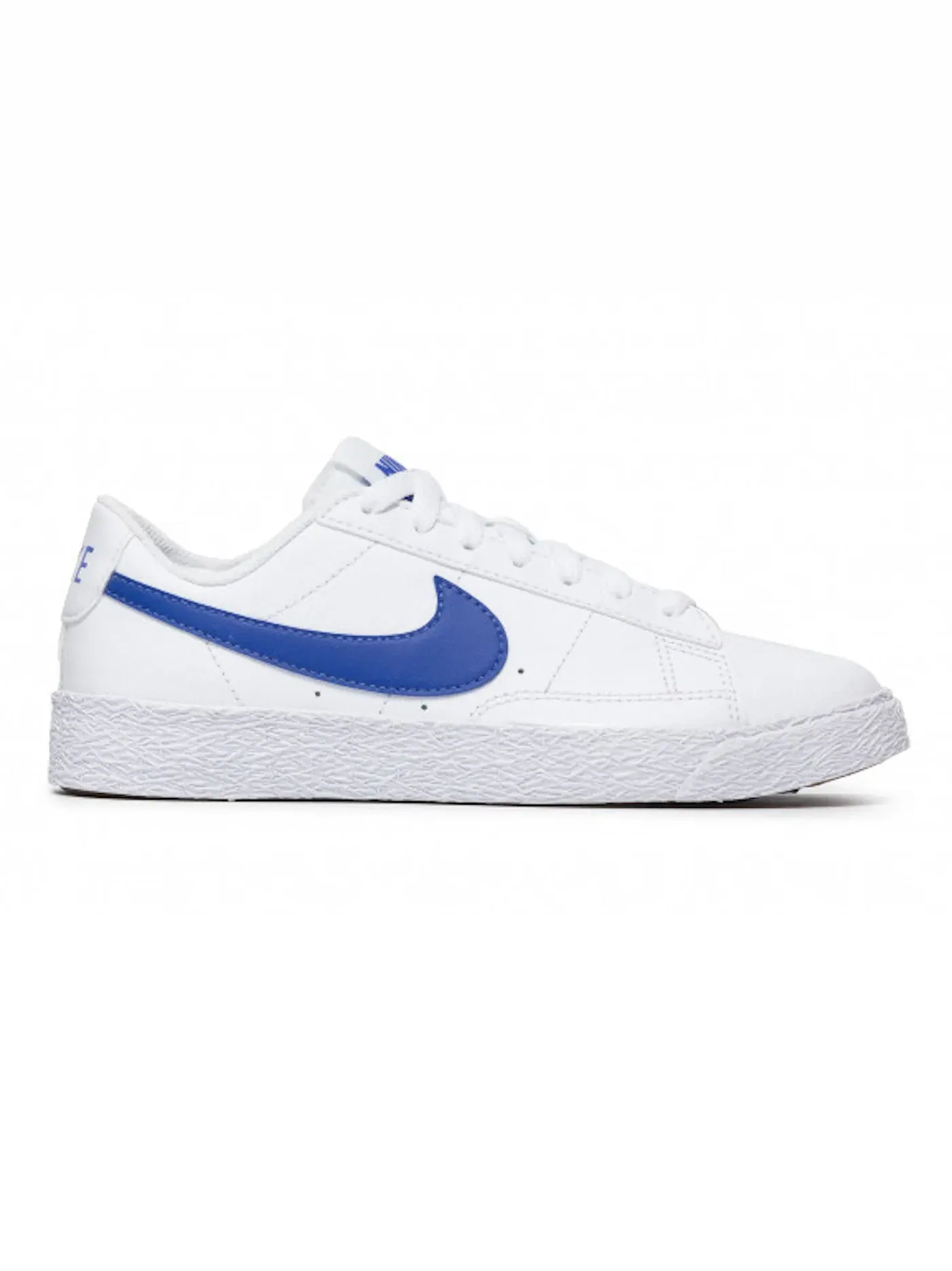 Детские кроссовки кожаные Nike Blazer Low — изображение 1 из 1, белый/синий