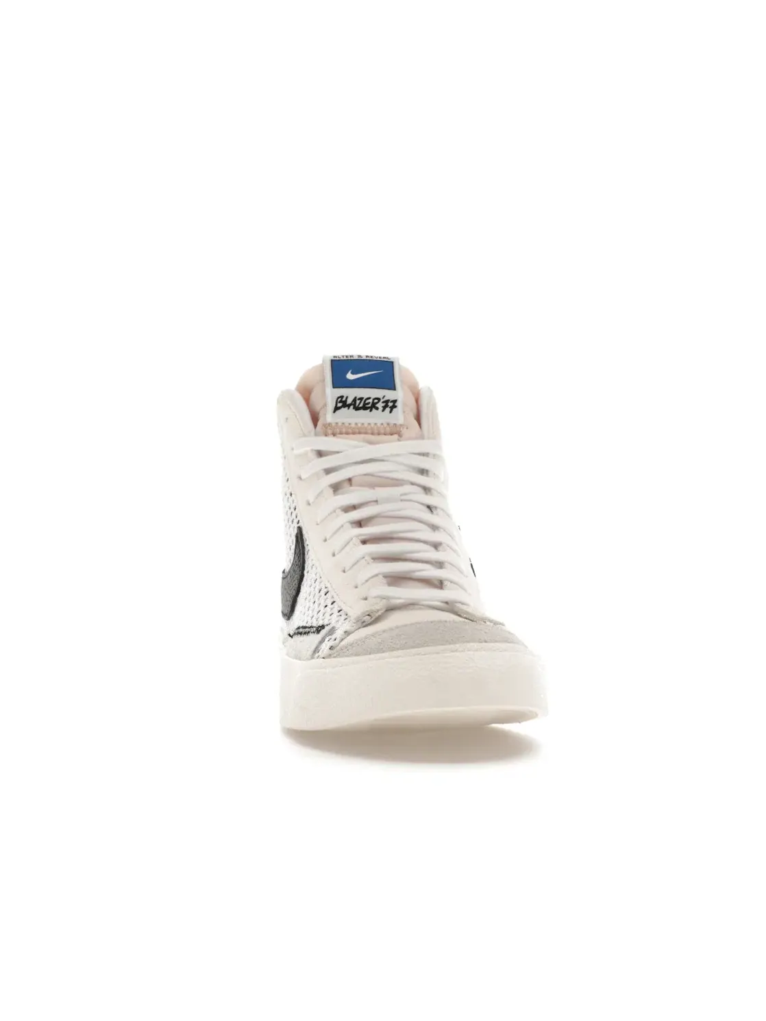 Мужские кроссовки с высоким берцем Nike Blazer Mid 77 Vintage — изображение 2 из 4, белый///черный