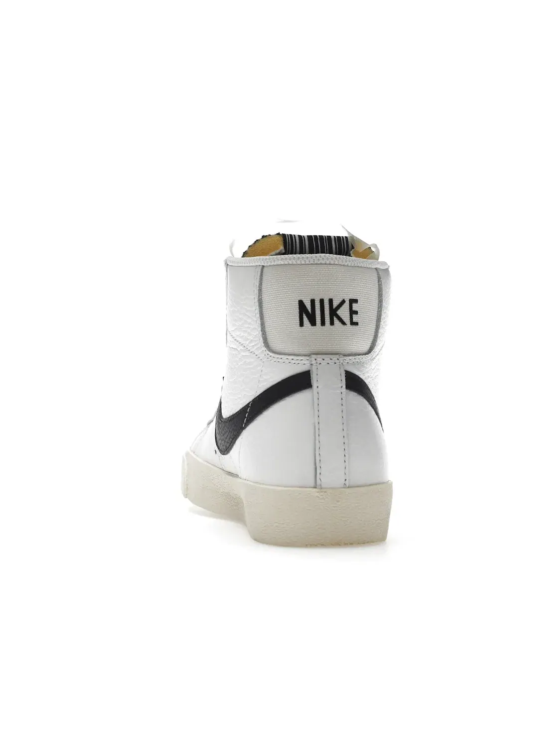 Женские кроссовки с длинным язычком Nike Blazer Mid 77 — изображение 4 из 4, белый/натуральный-черный