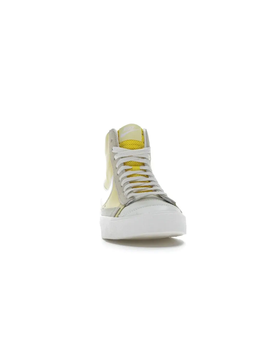 Женские кроссовки высокие с ретро-дизайном Nike Blazer Mid 77 — изображение 2 из 4, желтый/желтый--белый