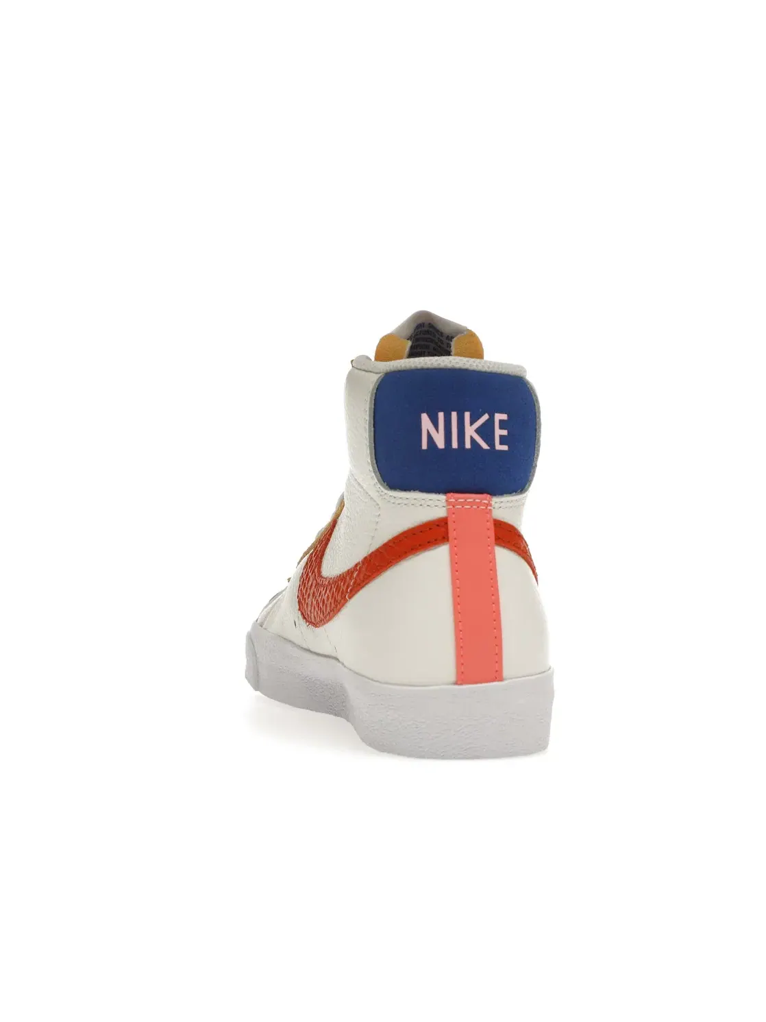 Женские кроссовки с верхом из кожи Nike Blazer Mid 77 — изображение 4 из 4, белый-оранжевый