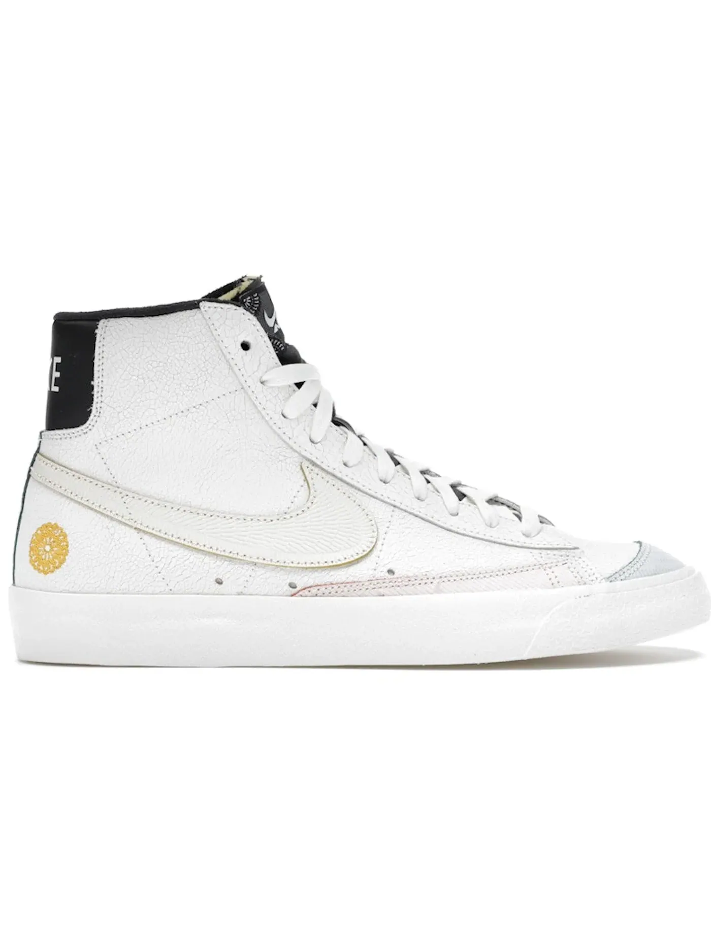 Мужские кроссовки Lifestyle с принтом Nike Blazer Mid 77 — изображение 1 из 1, белый/черный