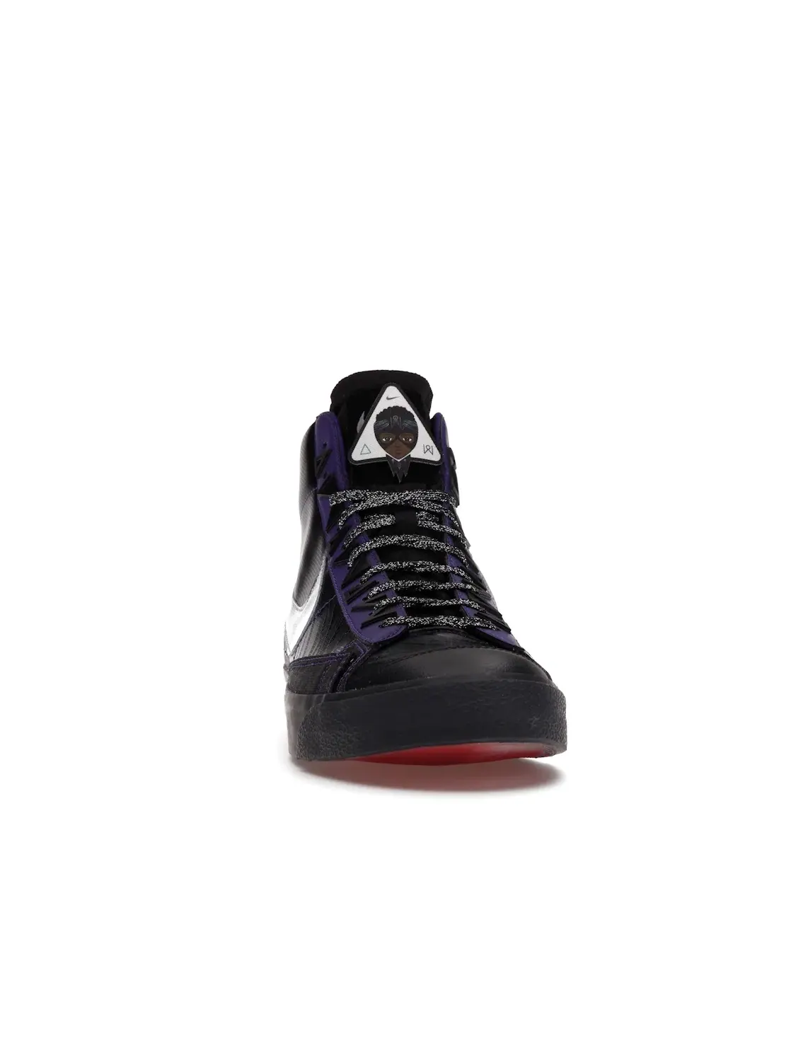 Мужские кроссовки с принтом Nike Blazer Mid 77 — изображение 2 из 4, черный/фиолетовый