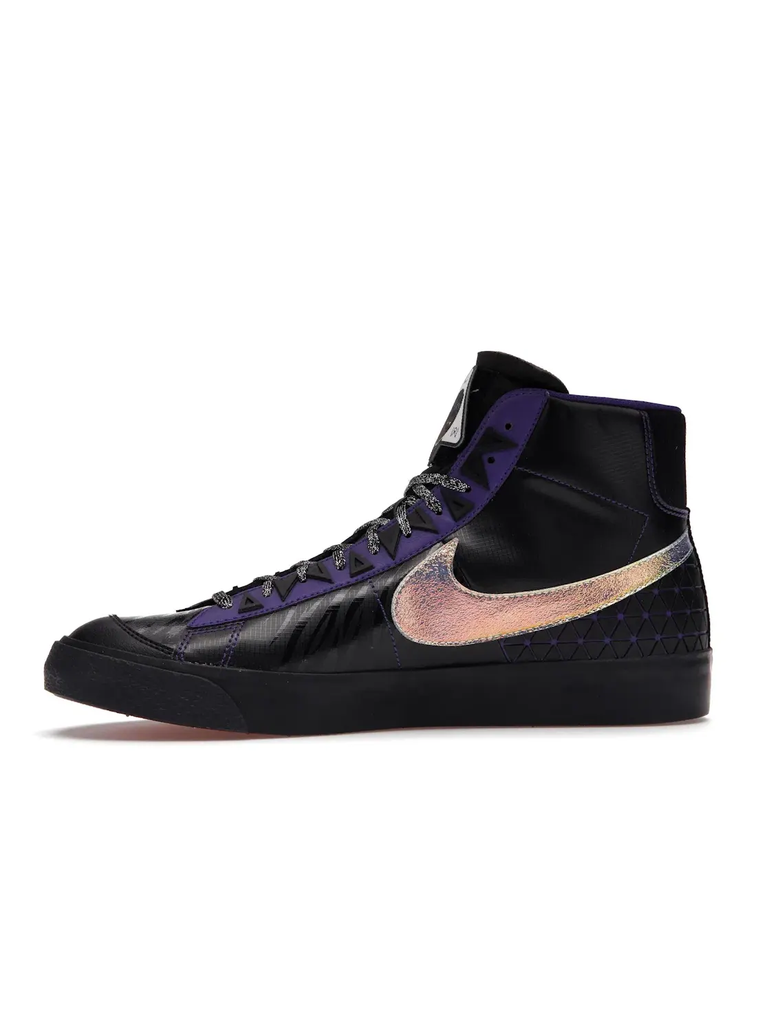 Мужские кроссовки с принтом Nike Blazer Mid 77 — изображение 3 из 4, черный/фиолетовый