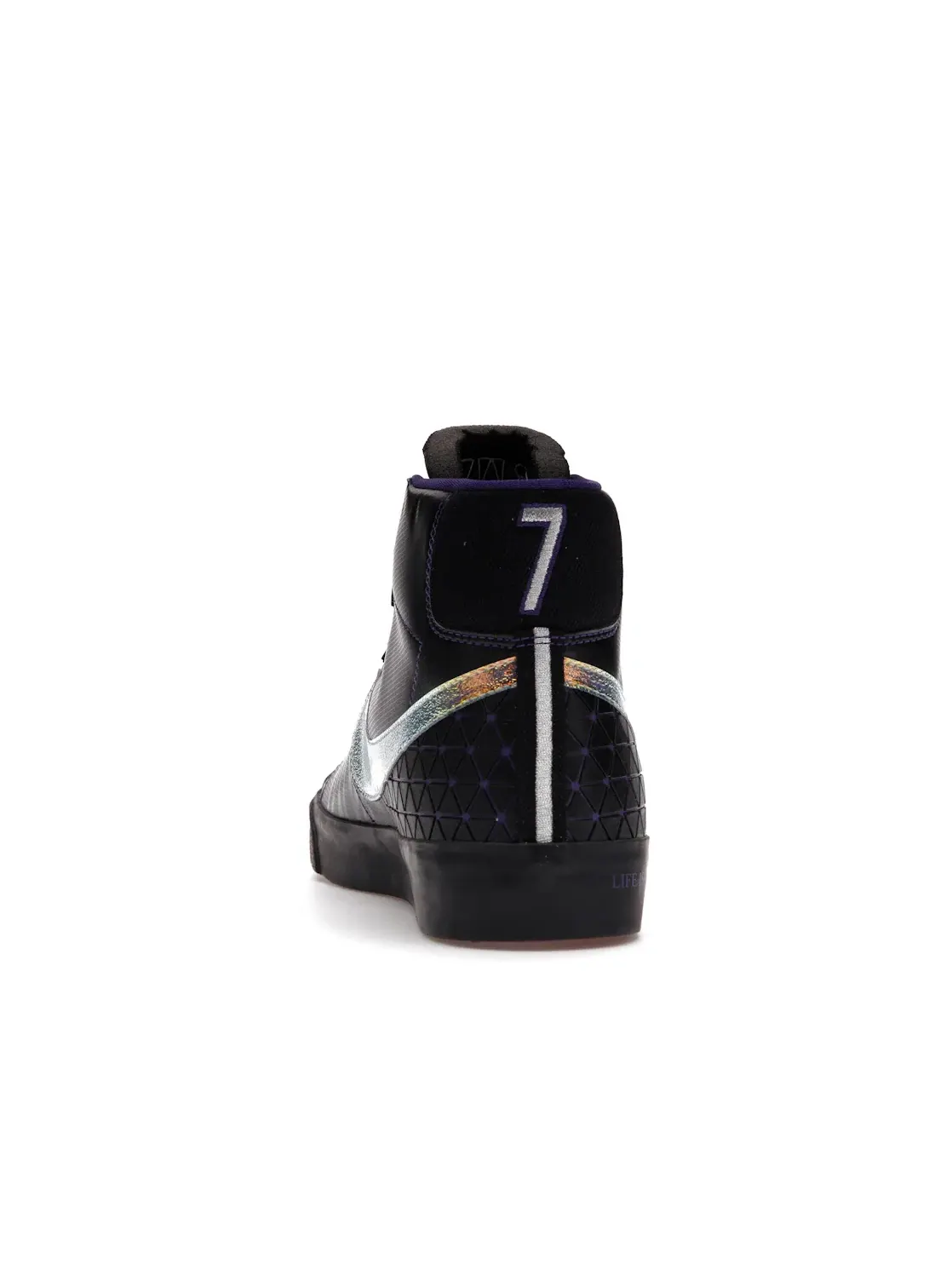 Мужские кроссовки с принтом Nike Blazer Mid 77 — изображение 4 из 4, черный/фиолетовый