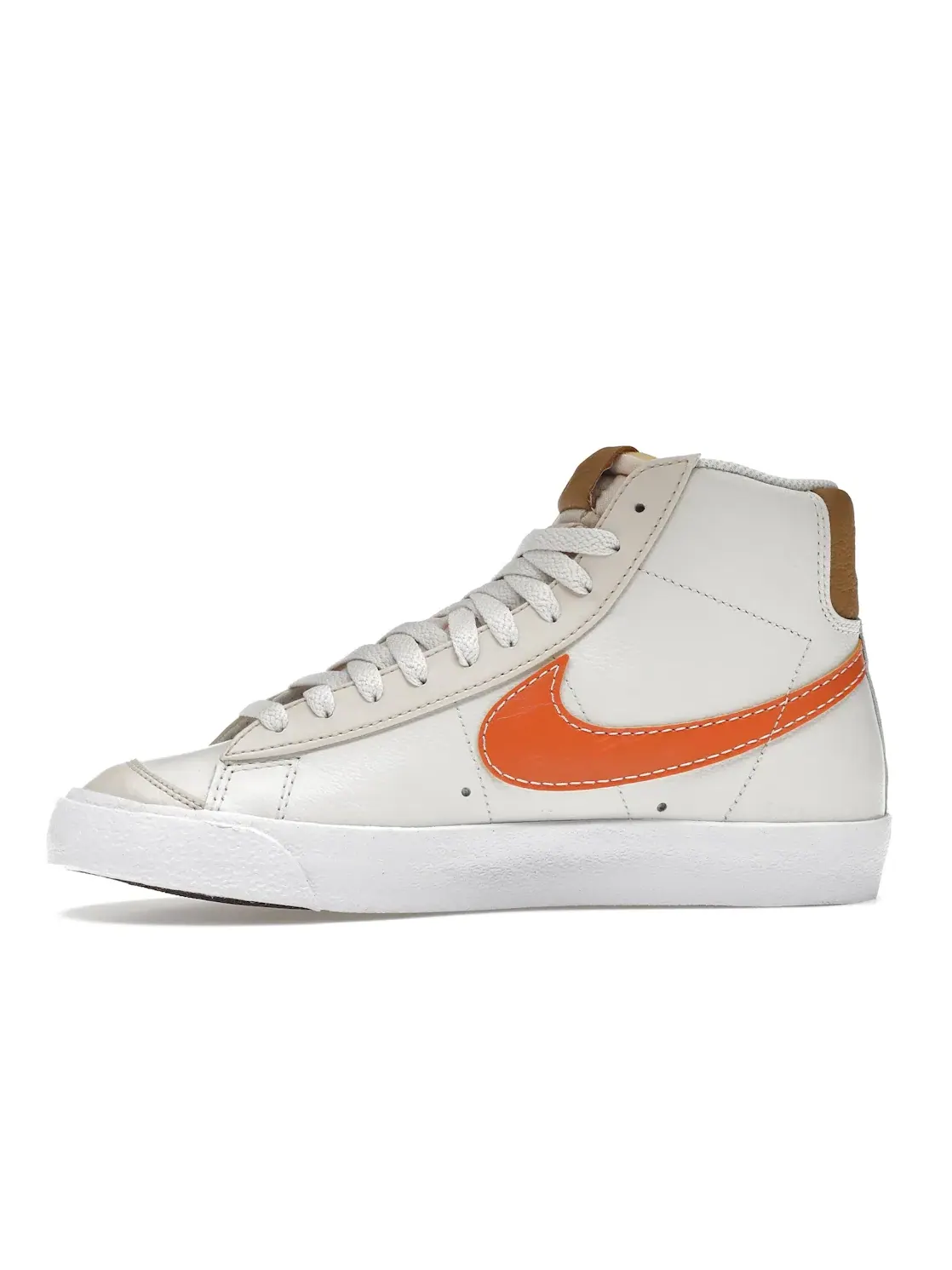 Мужские кроссовки с принтом Nike Blazer Mid '77 — изображение 3 из 4, белый/золотистый