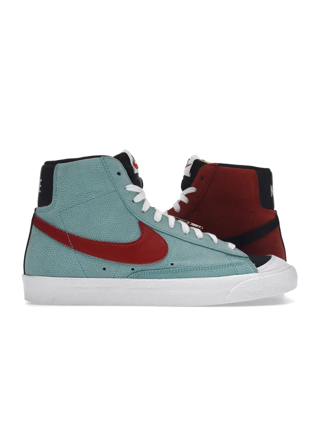 Мужские кроссовки с принтом Nike Blazer Mid '77 EMB — изображение 1 из 4, белый/золотистый/красный