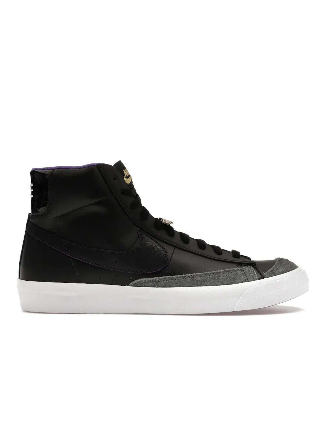 Мужские кроссовки с кожаным верхом Nike Blazer Mid '77 EMB World Champs — изображение 1 из 4, черный/серый/белый