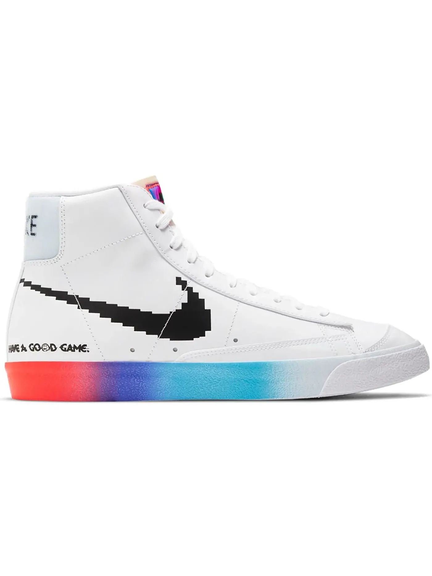 Мужские кроссовки с принтом Nike Blazer Mid 77 — изображение 1 из 1, белый/белый-яркий-черный