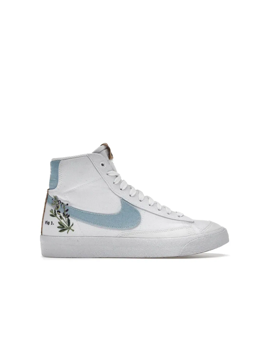 Детские кроссовки с принтом Nike Blazer Mid 77 — изображение 1 из 4, белый/-белый-черный