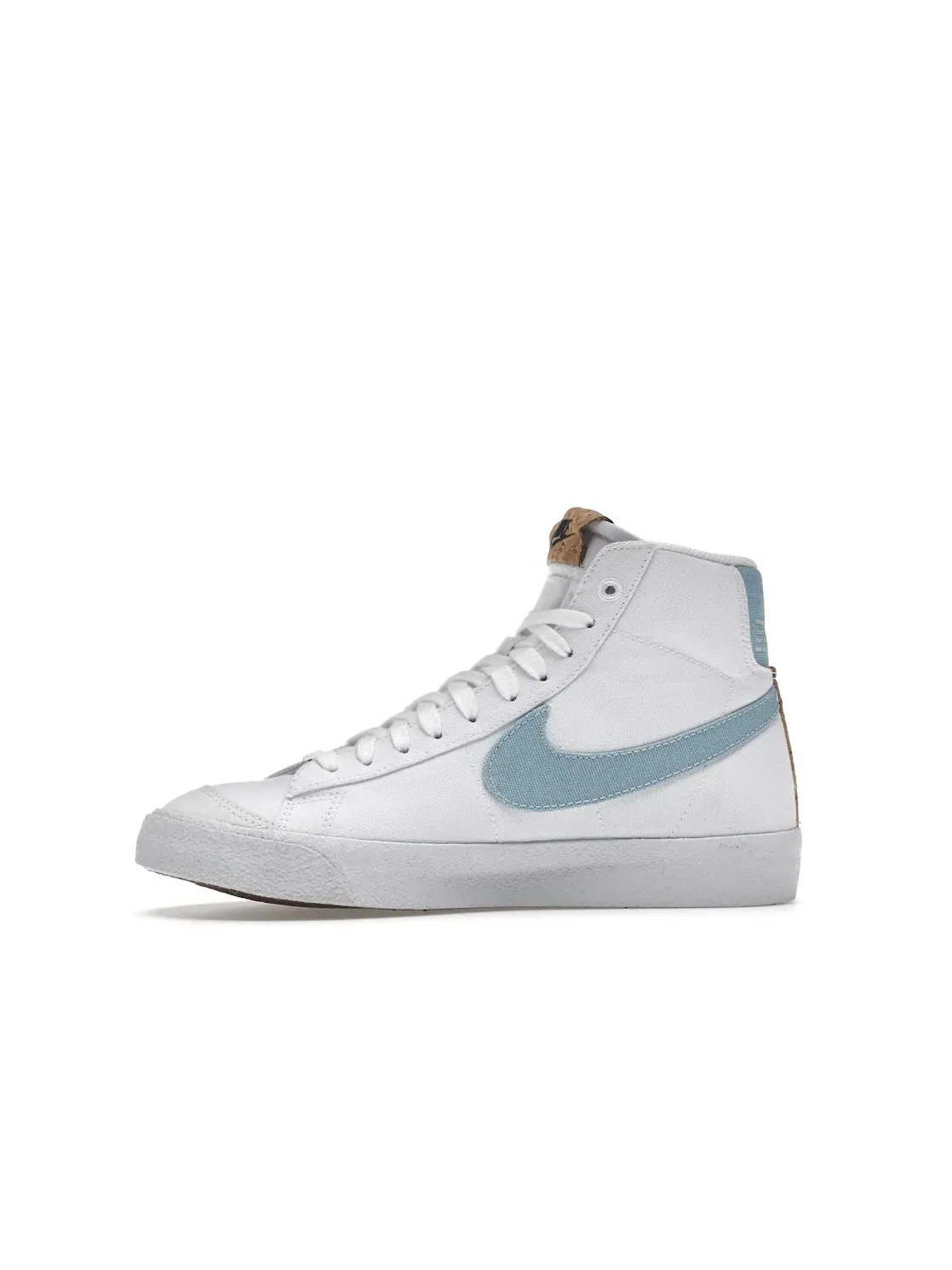 Детские кроссовки с принтом Nike Blazer Mid 77 — изображение 3 из 4, белый/-белый-черный