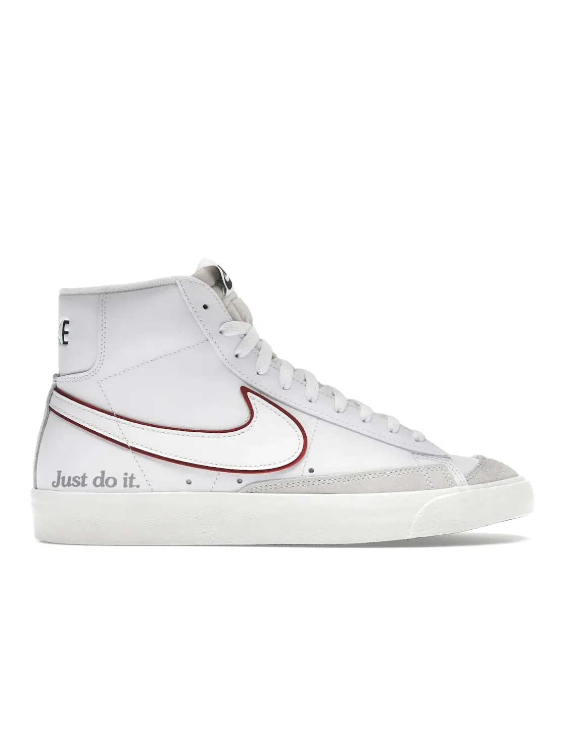 Мужские кроссовки Lifestyle с длинным рукавом Nike Blazer Mid 77 — изображение 1 из 4, белый//красный