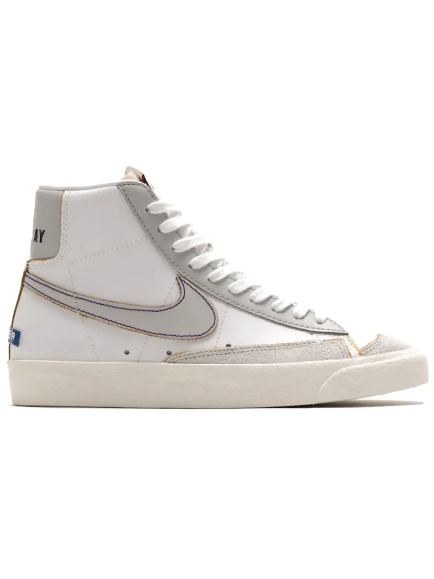 Женские кроссовки Lifestyle Nike Blazer Mid 77 — изображение 1 из 1, белый/-серый-фиолетовый