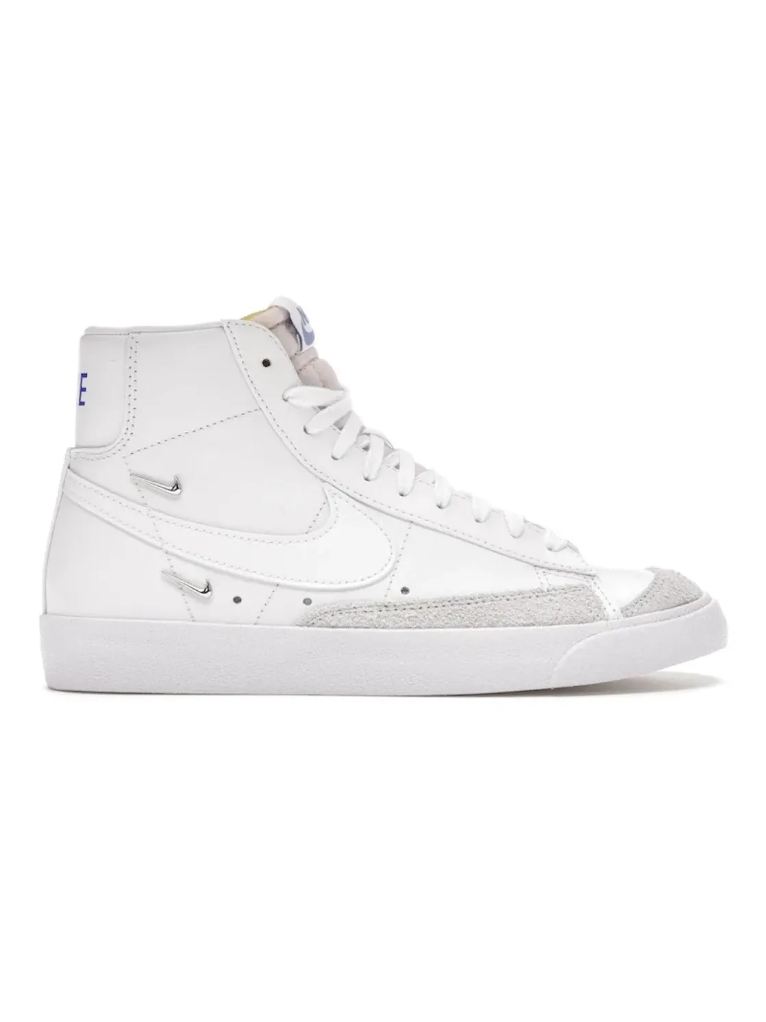 Женские кроссовки с ретро-дизайном Nike Blazer Mid 77 Nike — изображение 1 из 4, белый/-черный