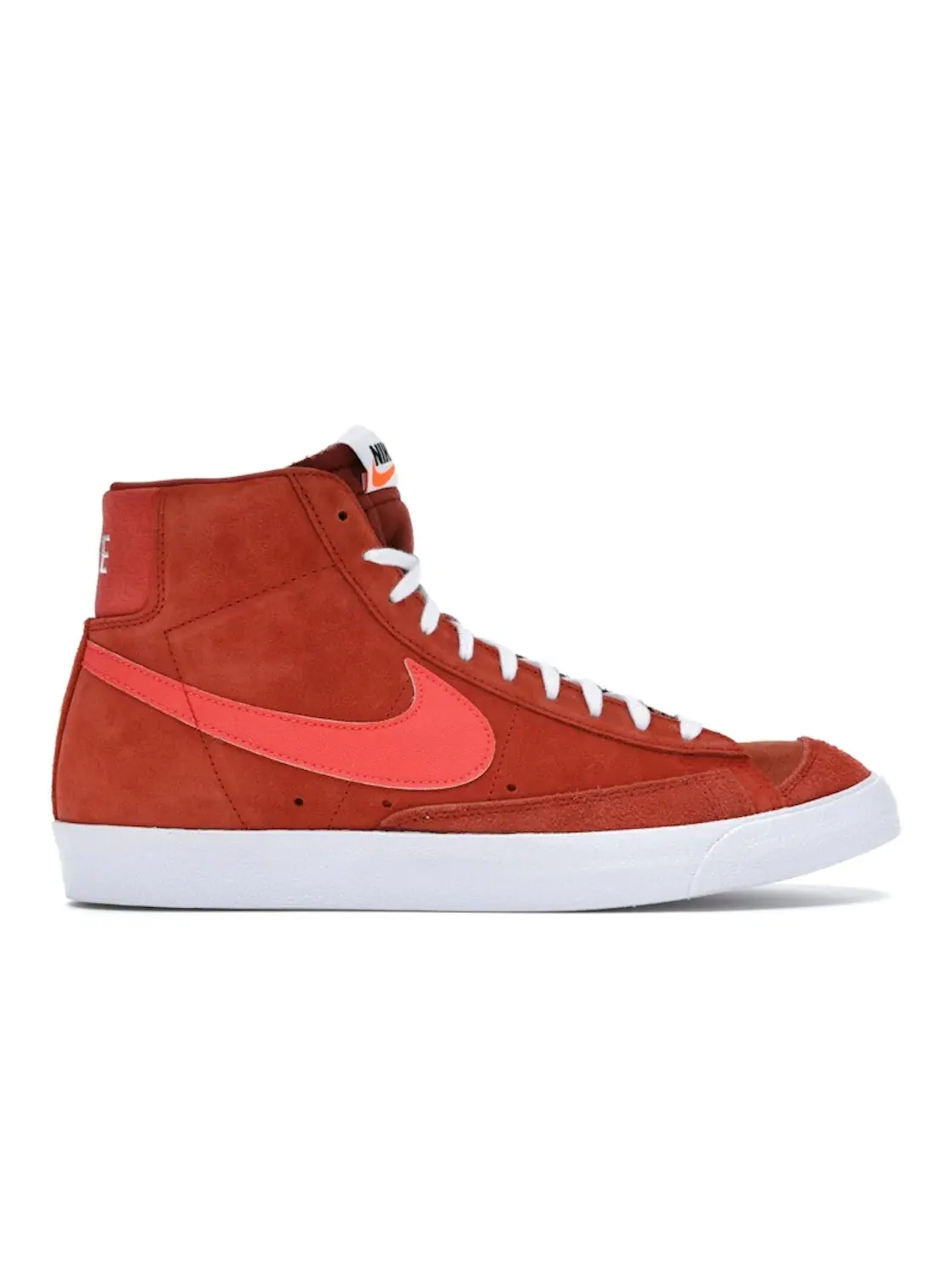 Мужские кроссовки повседневные Nike Blazer Mid 77 — изображение 1 из 4, оранжевый/яркий-белый