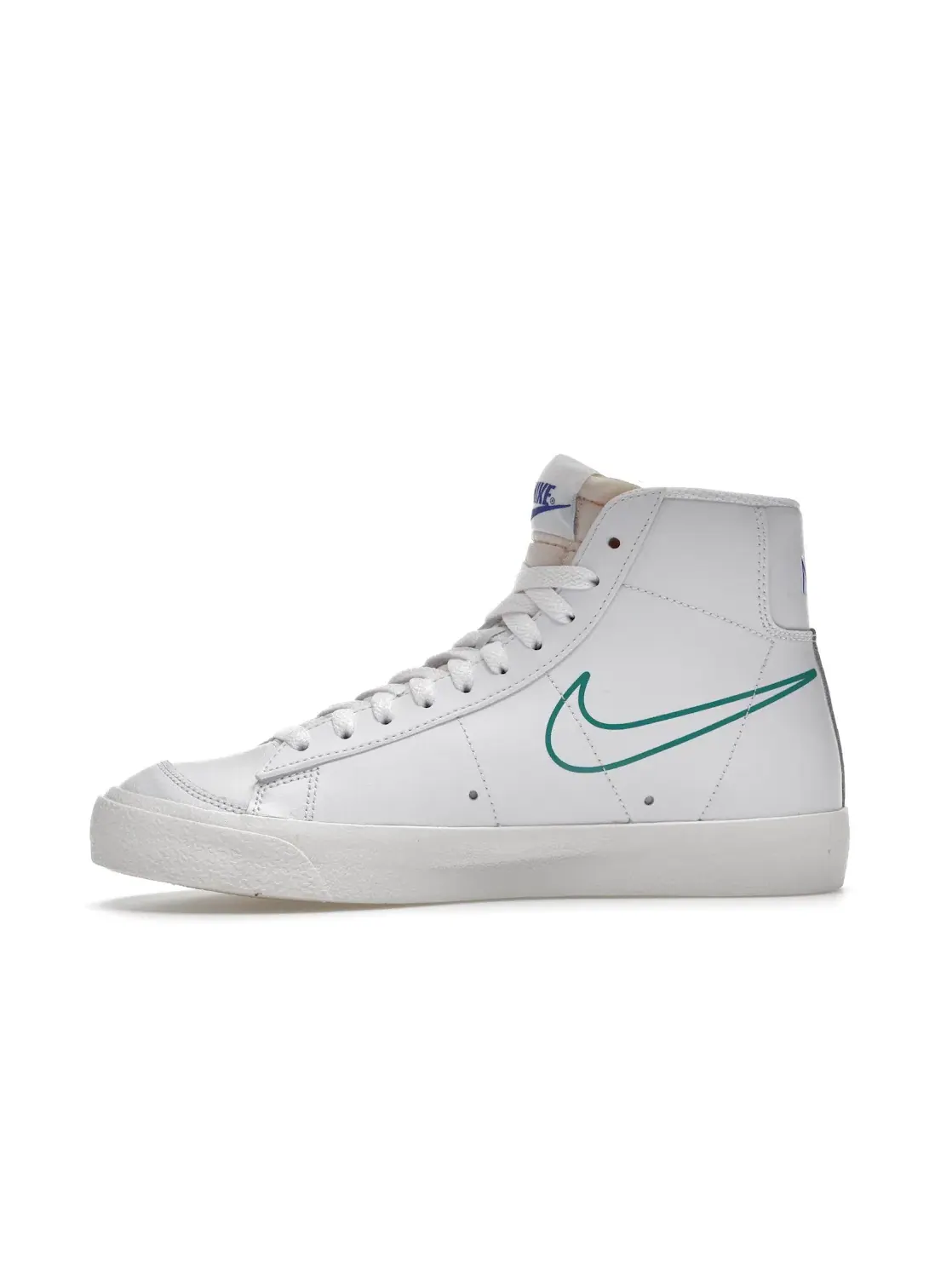 Мужские кроссовки с несколькими Swoosh Nike Blazer Mid 77 Multi-Swoosh — изображение 3 из 4, белый//красный-зеленый