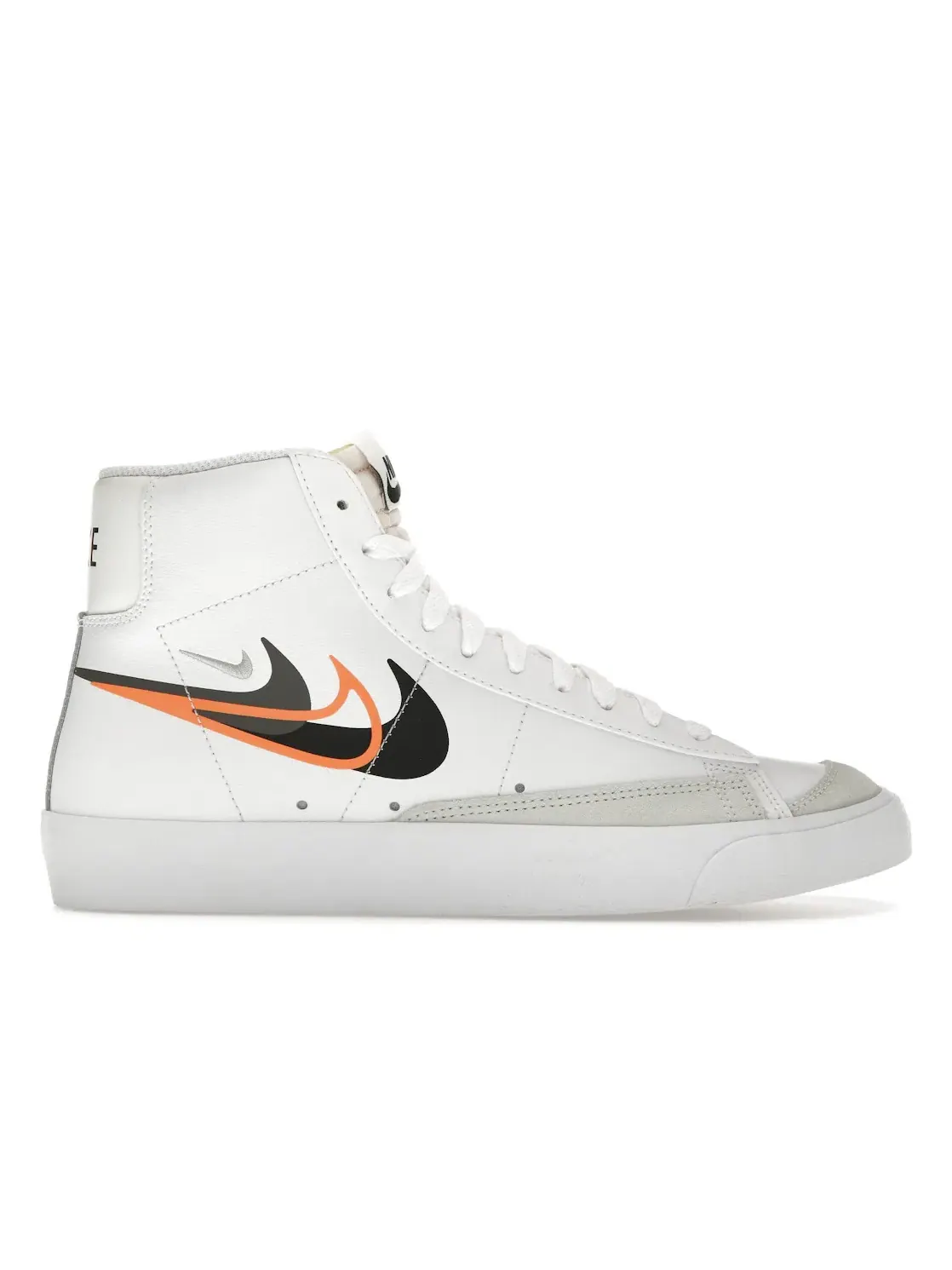 Мужские кроссовки с контрастными вставками Nike Blazer Mid '77 — изображение 1 из 4, белый/черный/яркий
