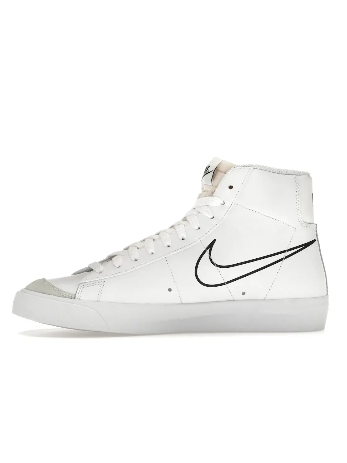 Мужские кроссовки с контрастными вставками Nike Blazer Mid '77 — изображение 3 из 4, белый/черный/яркий