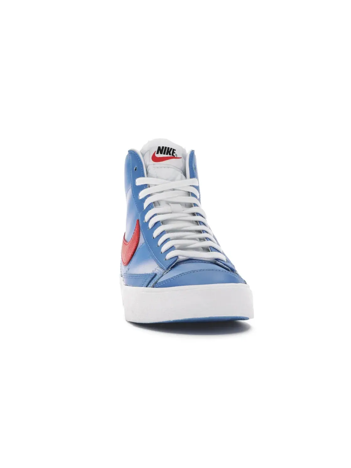 Мужские кроссовки высокие с винтажным дизайном Nike Blazer Mid 77 — изображение 2 из 4, синий/белый-красный