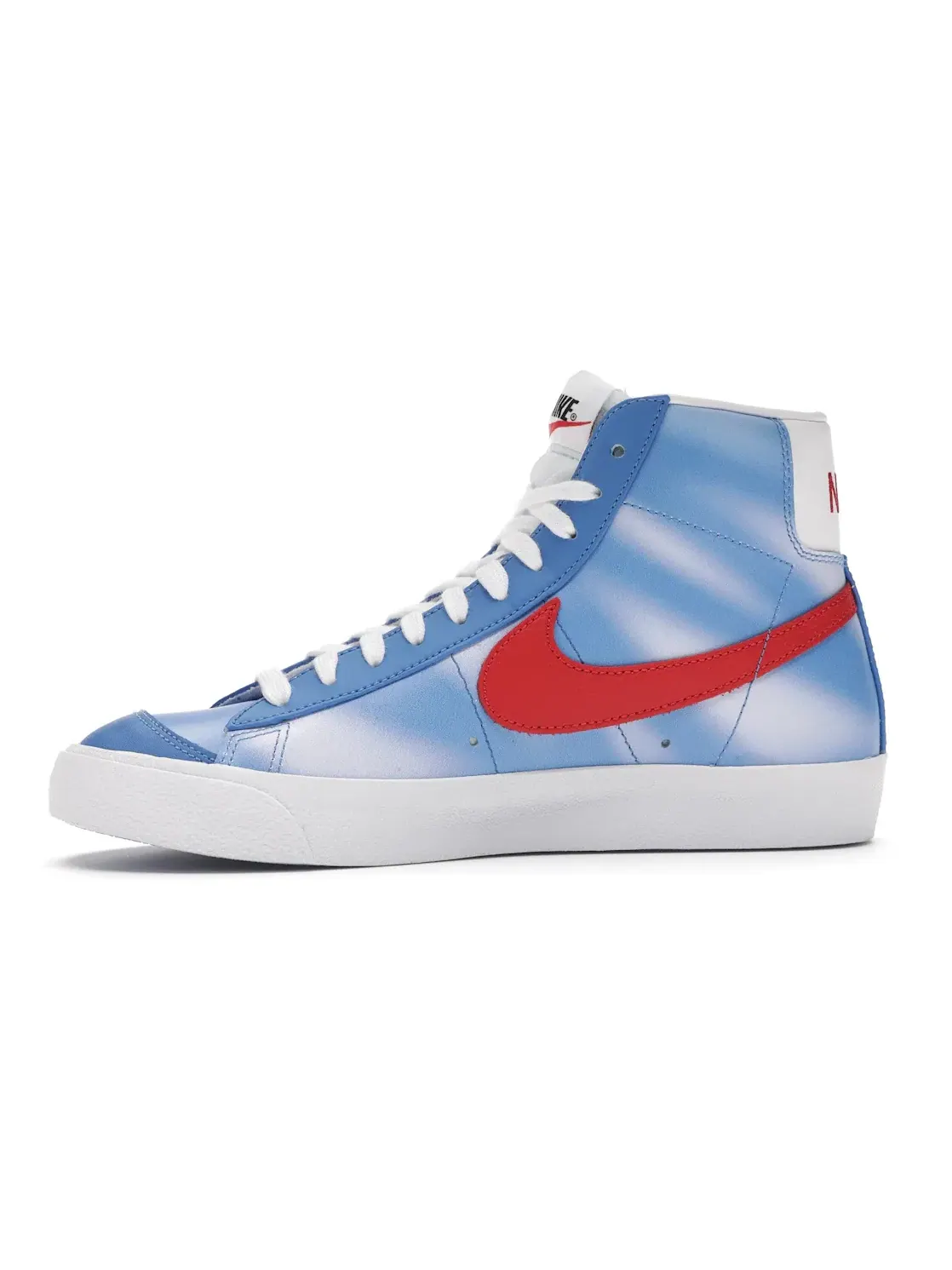 Мужские кроссовки высокие с винтажным дизайном Nike Blazer Mid 77 — изображение 3 из 4, синий/белый-красный