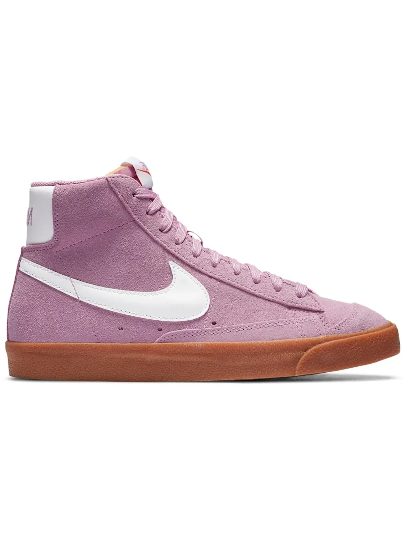 Женские кроссовки с замшевым верхом Nike Blazer Mid 77 — изображение 1 из 1, розовый/белый-коричневый