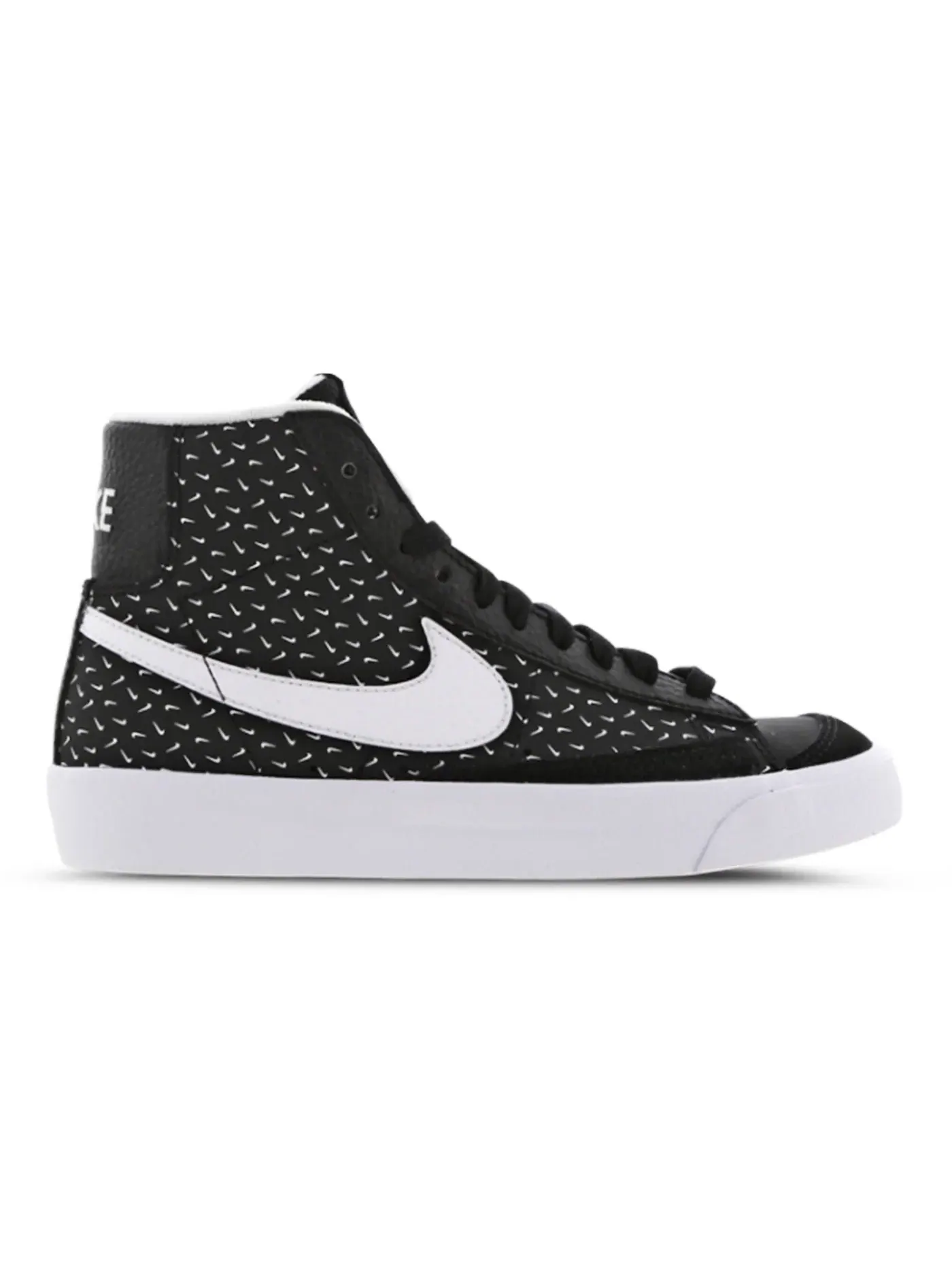 Детские кроссовки с принтом Nike Blazer Mid '77 Nike — изображение 1 из 1, черный/белый/белый