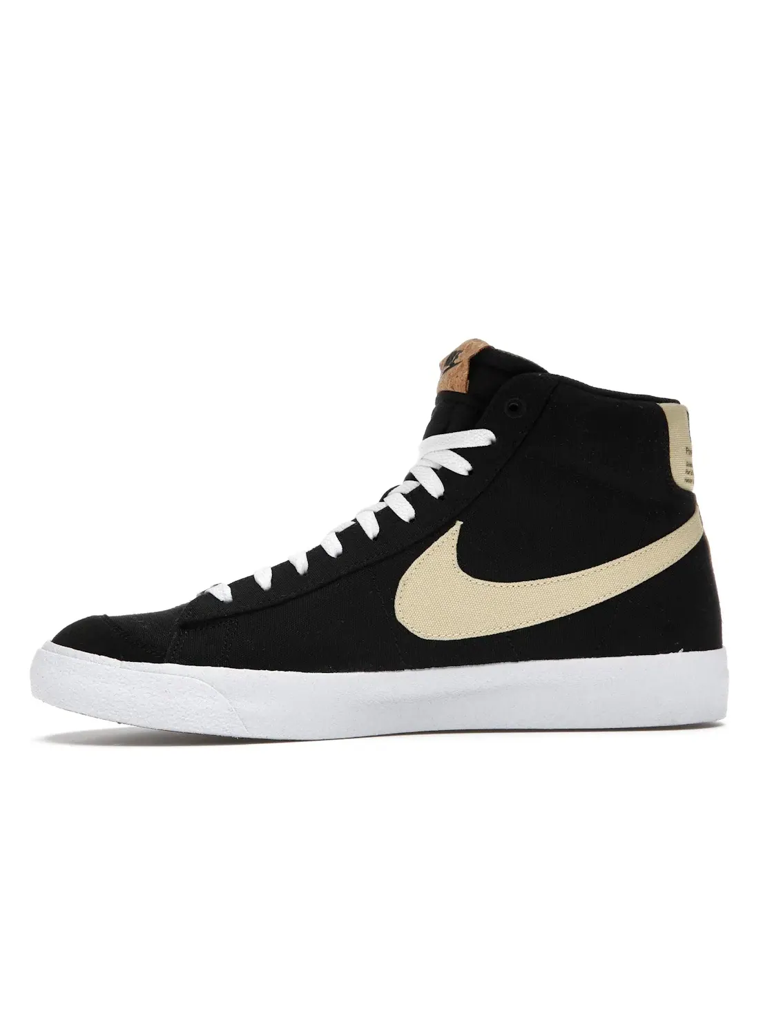 Мужские кроссовки с принтом Nike Blazer Mid 77 — изображение 3 из 4, черный/-белый-черный