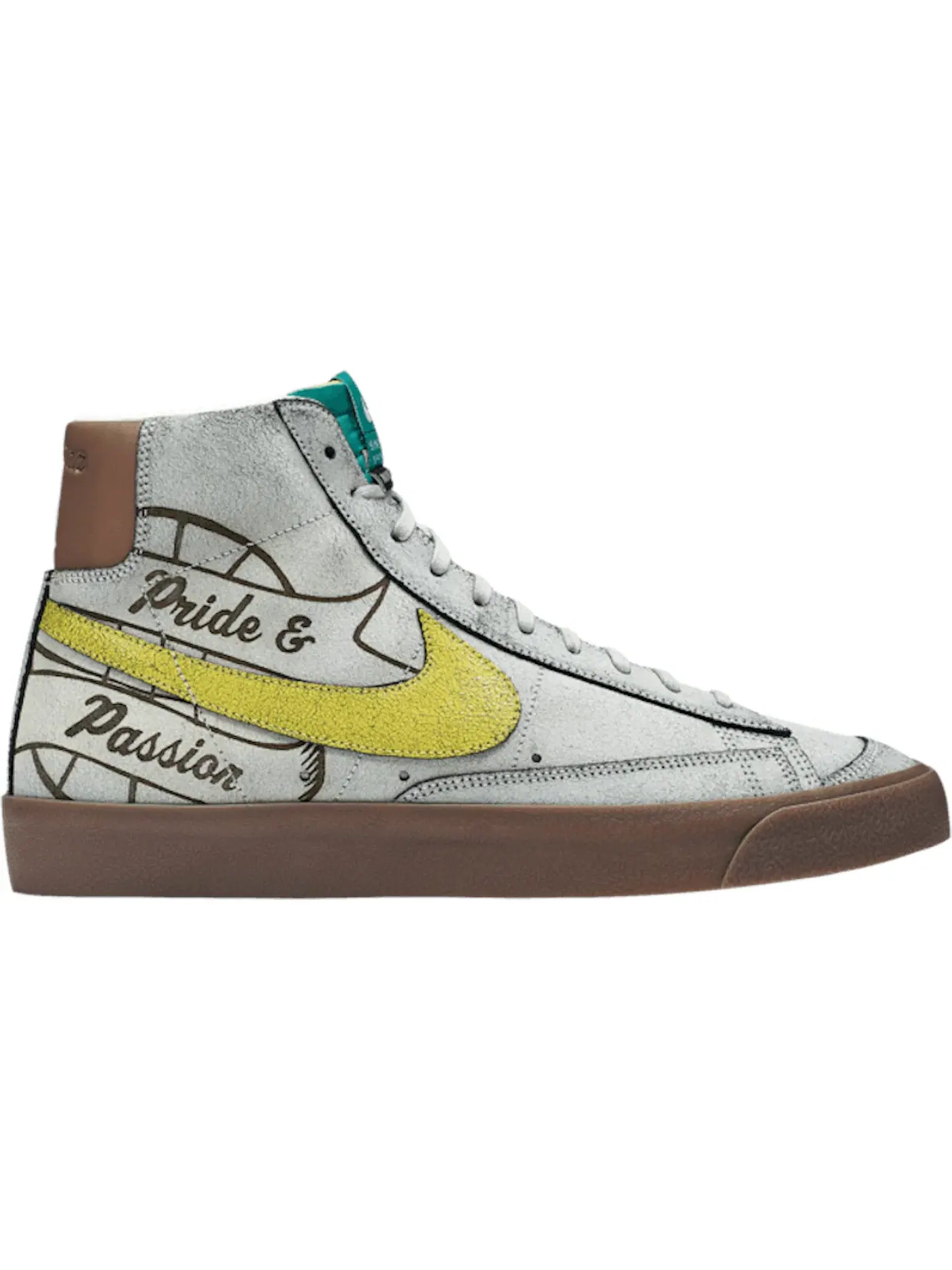Мужские кроссовки с замшевым верхом Nike Blazer Mid 77 — изображение 1 из 1, коричневый/белый