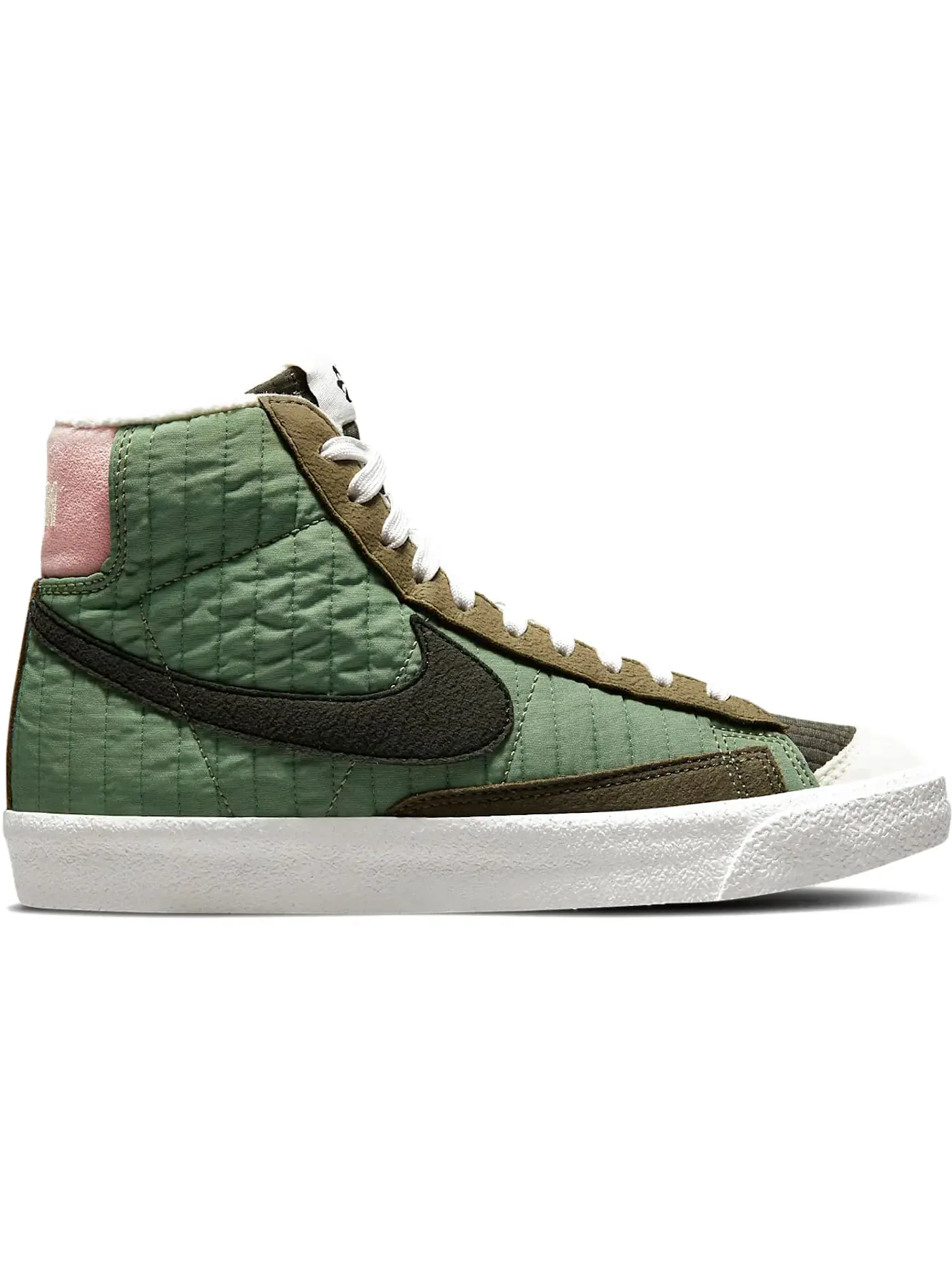 Детские кроссовки Lifestyle с квилтингом Nike Blazer Mid 77 Premium — изображение 1 из 1, зеленый оливковый