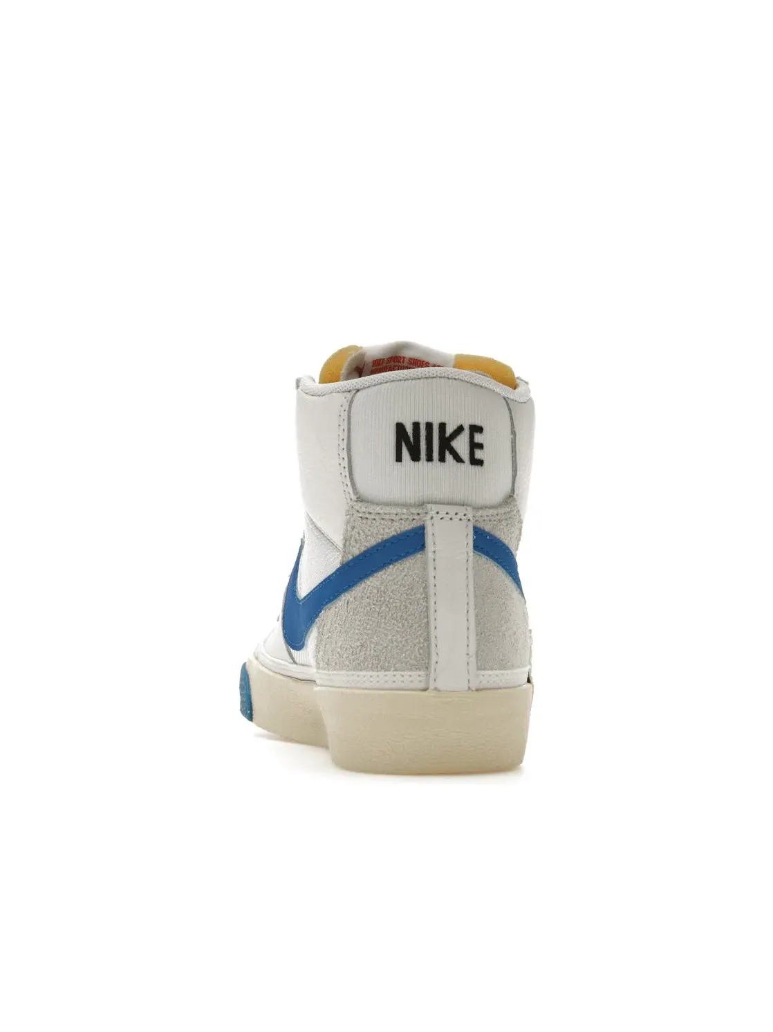 Мужские кроссовки с кожаным верхом Nike Blazer Mid 77 — изображение 4 из 4, белый/белый//синий