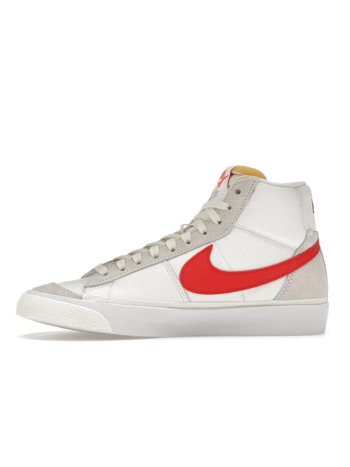 Мужские кроссовки ретро-стиль Nike Blazer Mid 77 — изображение 3 из 4, белый/белый//красный
