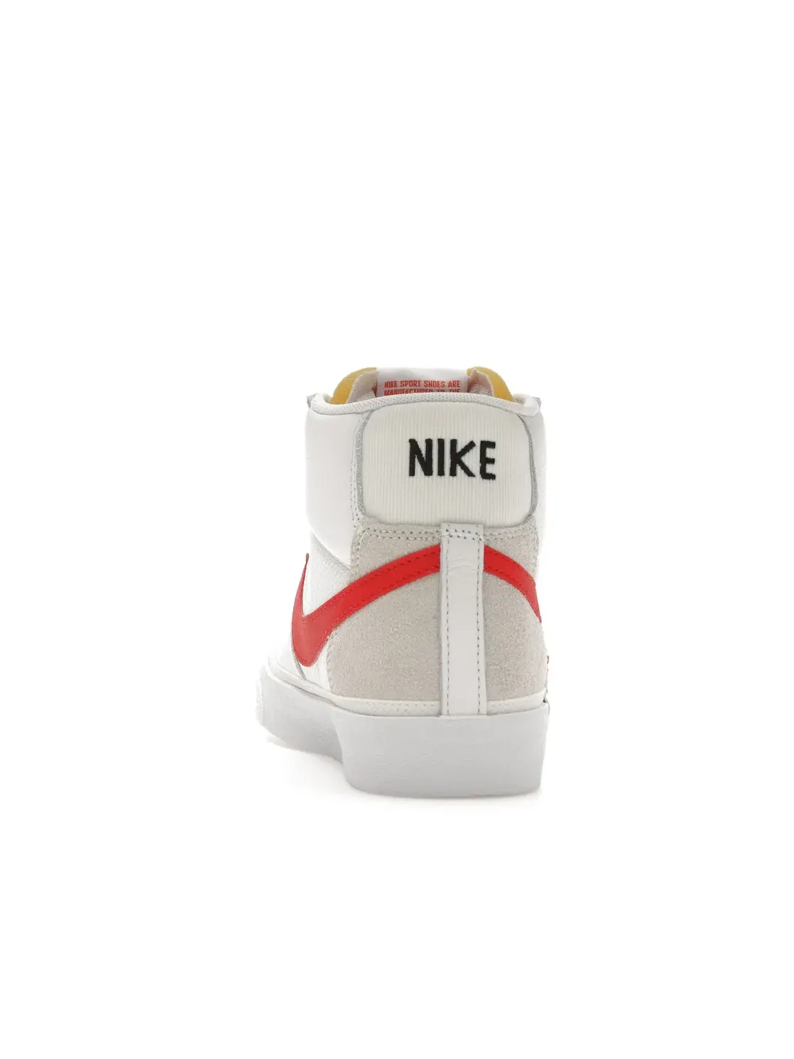 Мужские кроссовки ретро-стиль Nike Blazer Mid 77 — изображение 4 из 4, белый/белый//красный