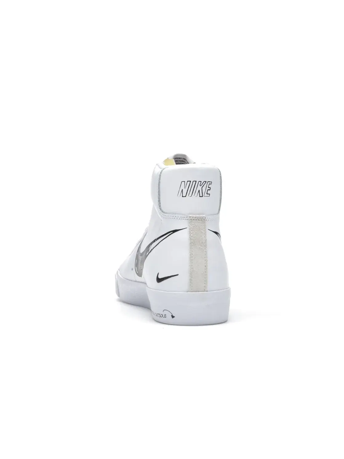 Мужские кроссовки с принтом Nike Blazer Mid 77 — изображение 4 из 4, белый/черный